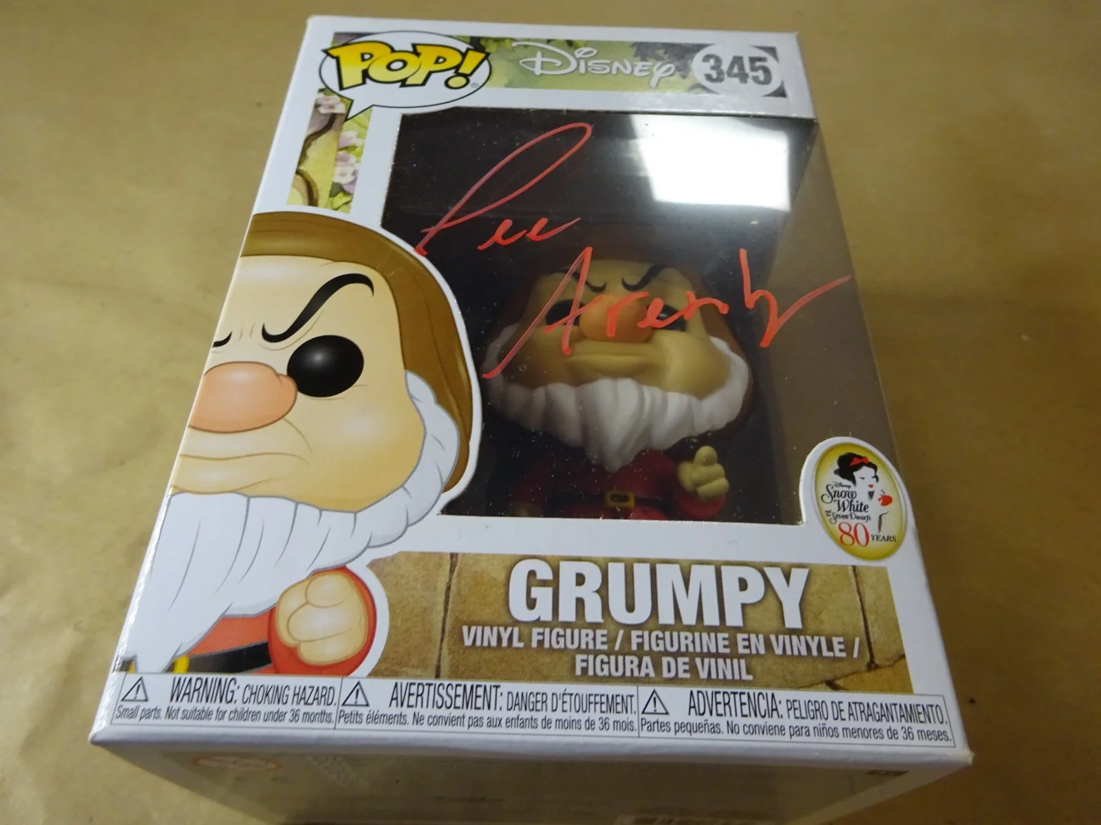 Lee Arenberg — Signed Lee Arenberg Autographed Grumpy Once Upon A Time Funko Pop BAS COA, image 2