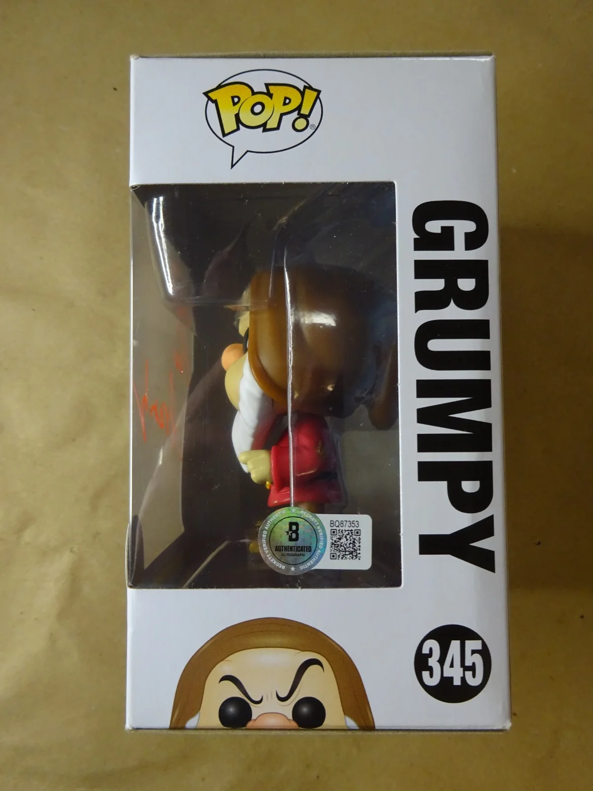 Lee Arenberg — Signed Lee Arenberg Autographed Grumpy Once Upon A Time Funko Pop BAS COA, image 5