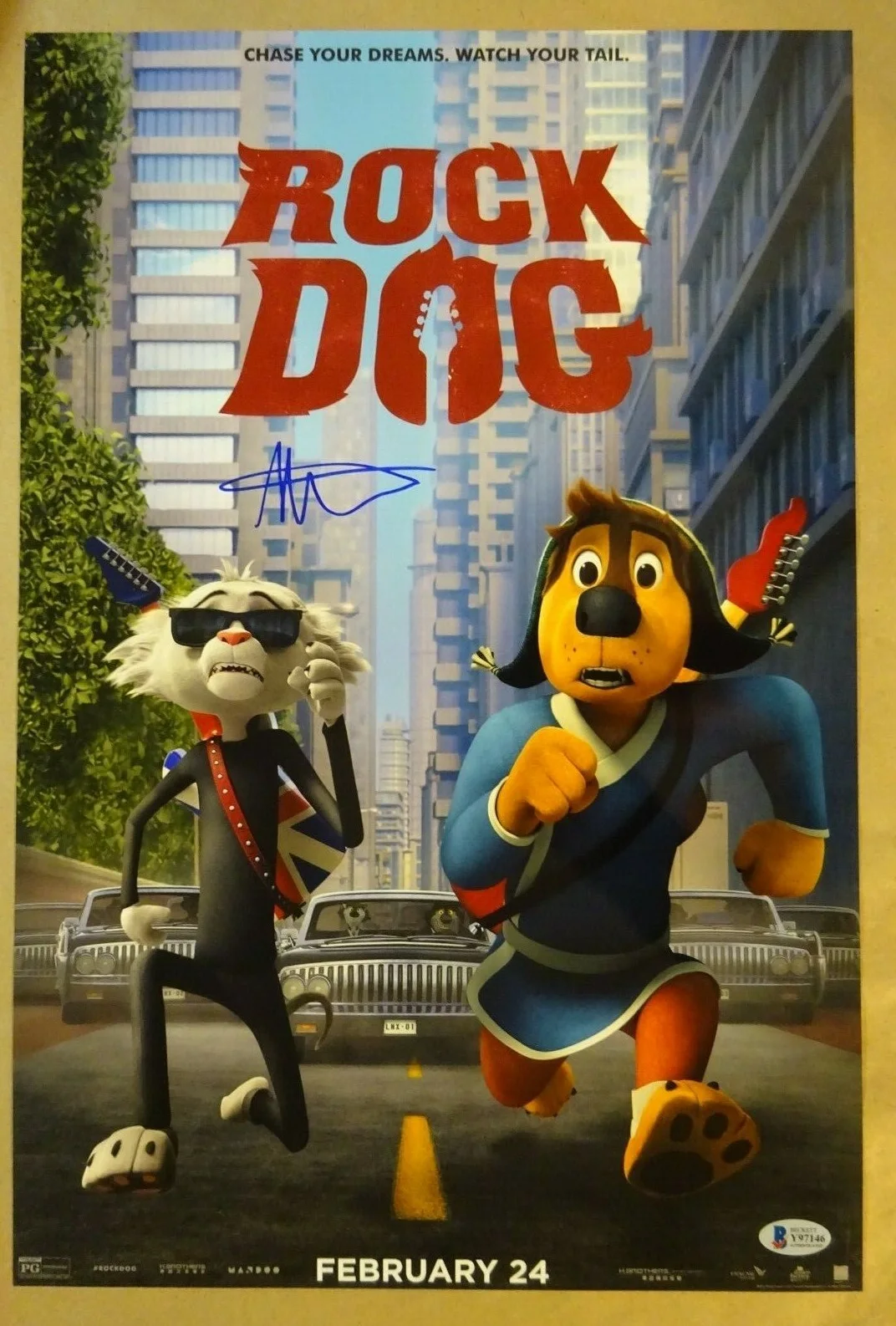 Mae Whitman — Signed MAE WHITMAN Autographed ROCK DOG 12"x18" Photo BECKETT BAS COA, image 2