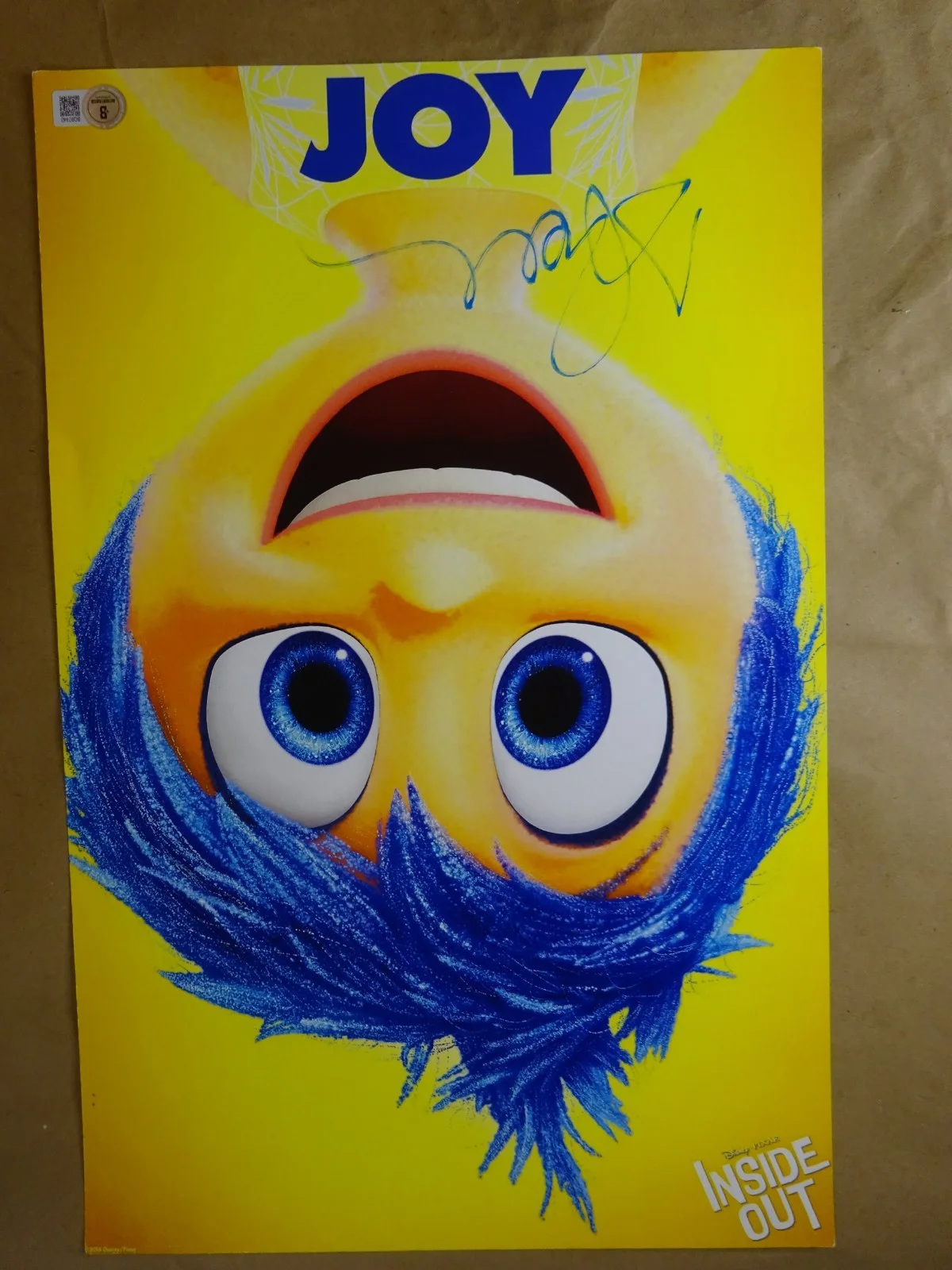 Amy Poehler — Signed Amy Poehler Autographed Inside Out - Joy 11"x17" Photo Beckett BAS COA