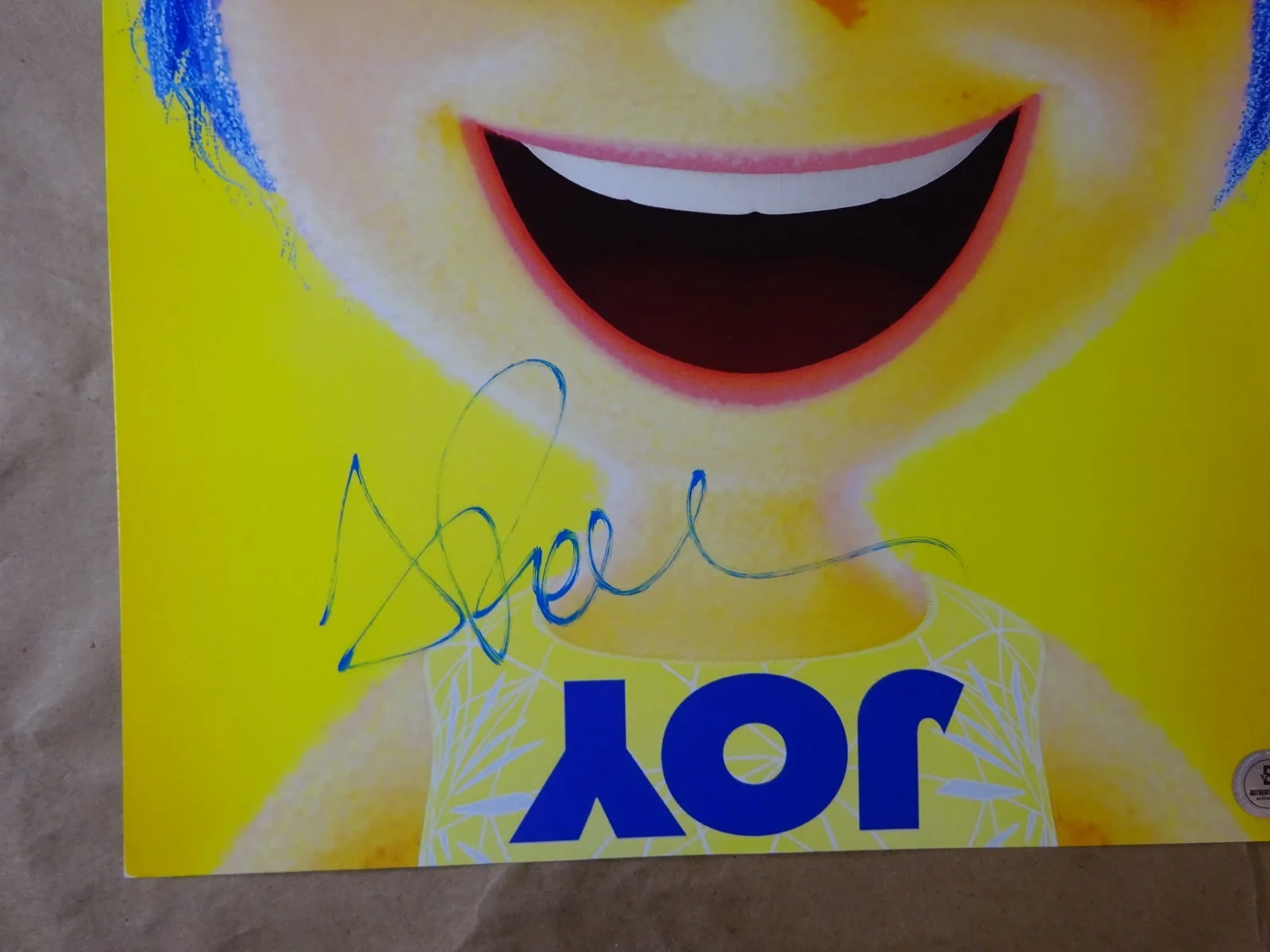 Amy Poehler — Signed Amy Poehler Autographed Inside Out - Joy 11"x17" Photo Beckett BAS COA, изображение 2