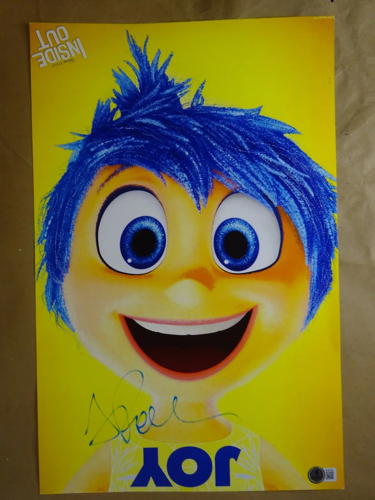 Amy Poehler — Signed Amy Poehler Autographed Inside Out - Joy 11"x17" Photo Beckett BAS COA, изображение 4