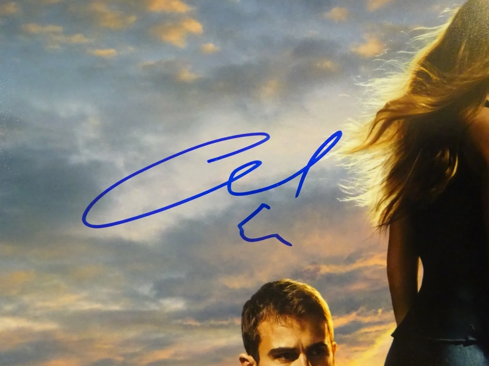 Ansel Elgort — Signed ANSEL ELGORT Autographed DIVERGENT 12"x18" Photo BECKETT COA, изображение 3
