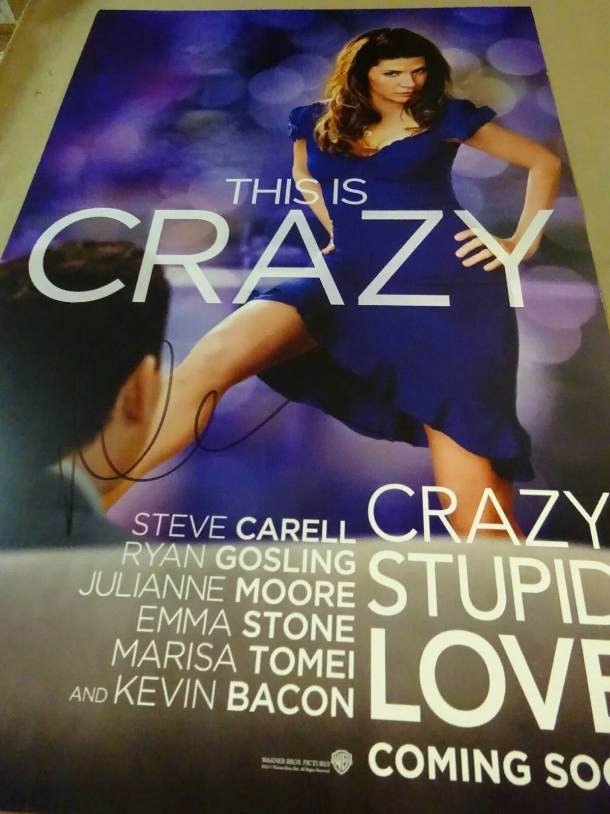 Marisa Tomei — Signed MARISA TOMEI Autographed CRAZY STUPID LOVE Photo 11"x17" BECKETT BAS COA, изображение 3