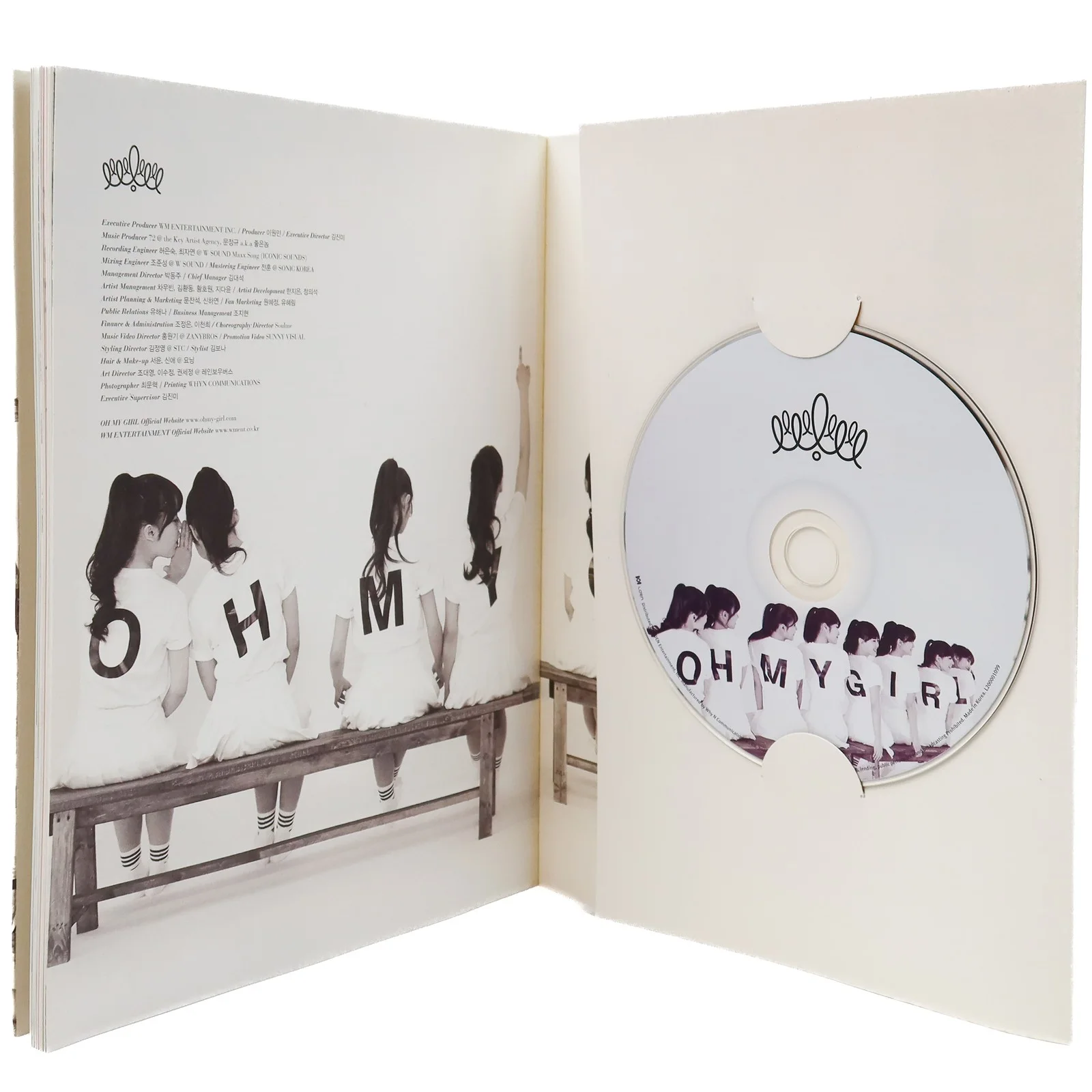 Oh My Girl - Cupid 1st Mini Album Signed Autographed Promo CD + PC + Insert 2015, изображение 3