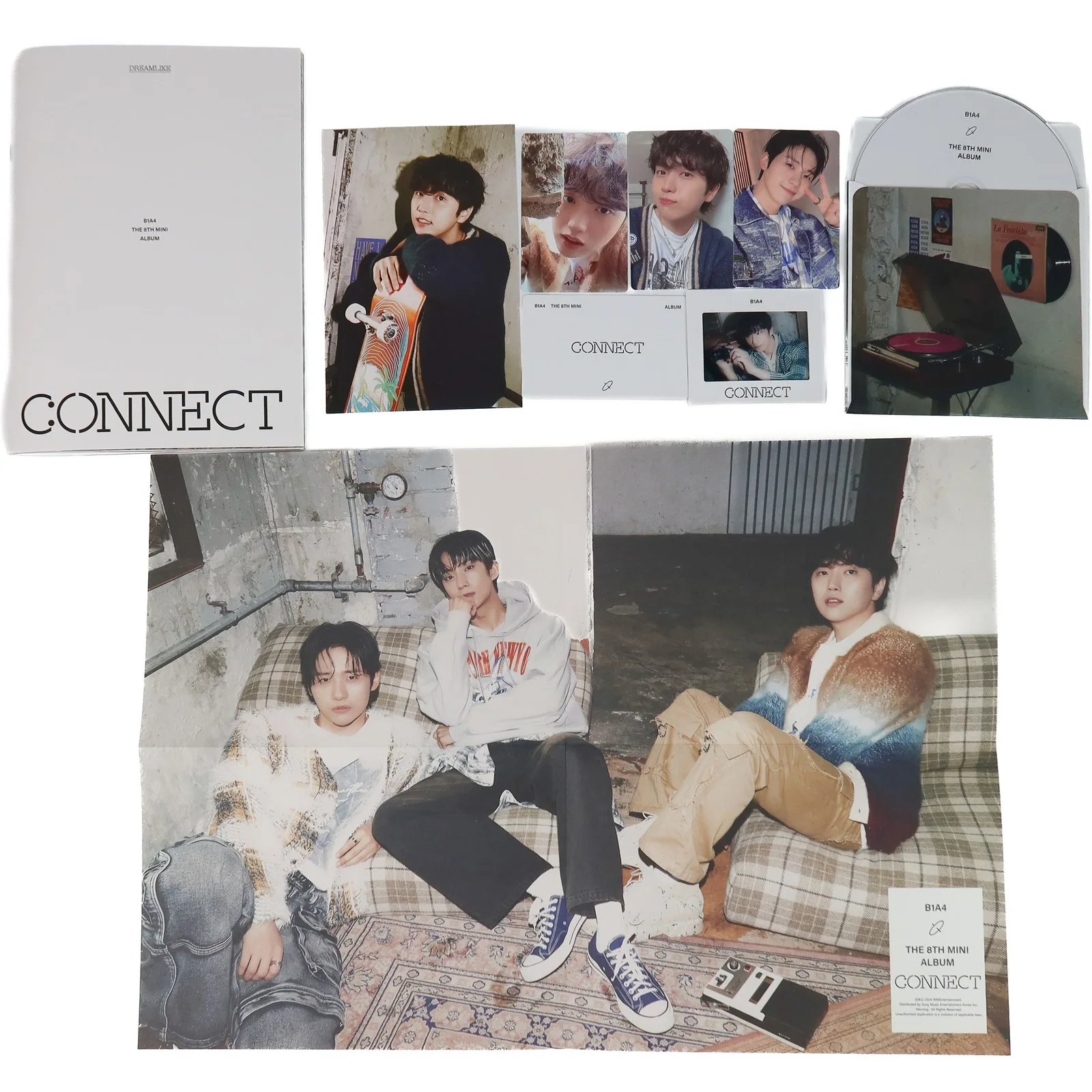 B1A4 - Connect [Dreamlike Ver.] 8th Mini Album Signed Autographed Promo CD 2024, изображение 2