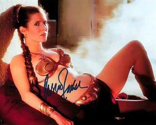 CARRIE FISHER — STAR WARS CARRIE FISHER 8.5X11 SIGNED PHOTO PRINCESS LEIA AUTOGRAPH POSTER