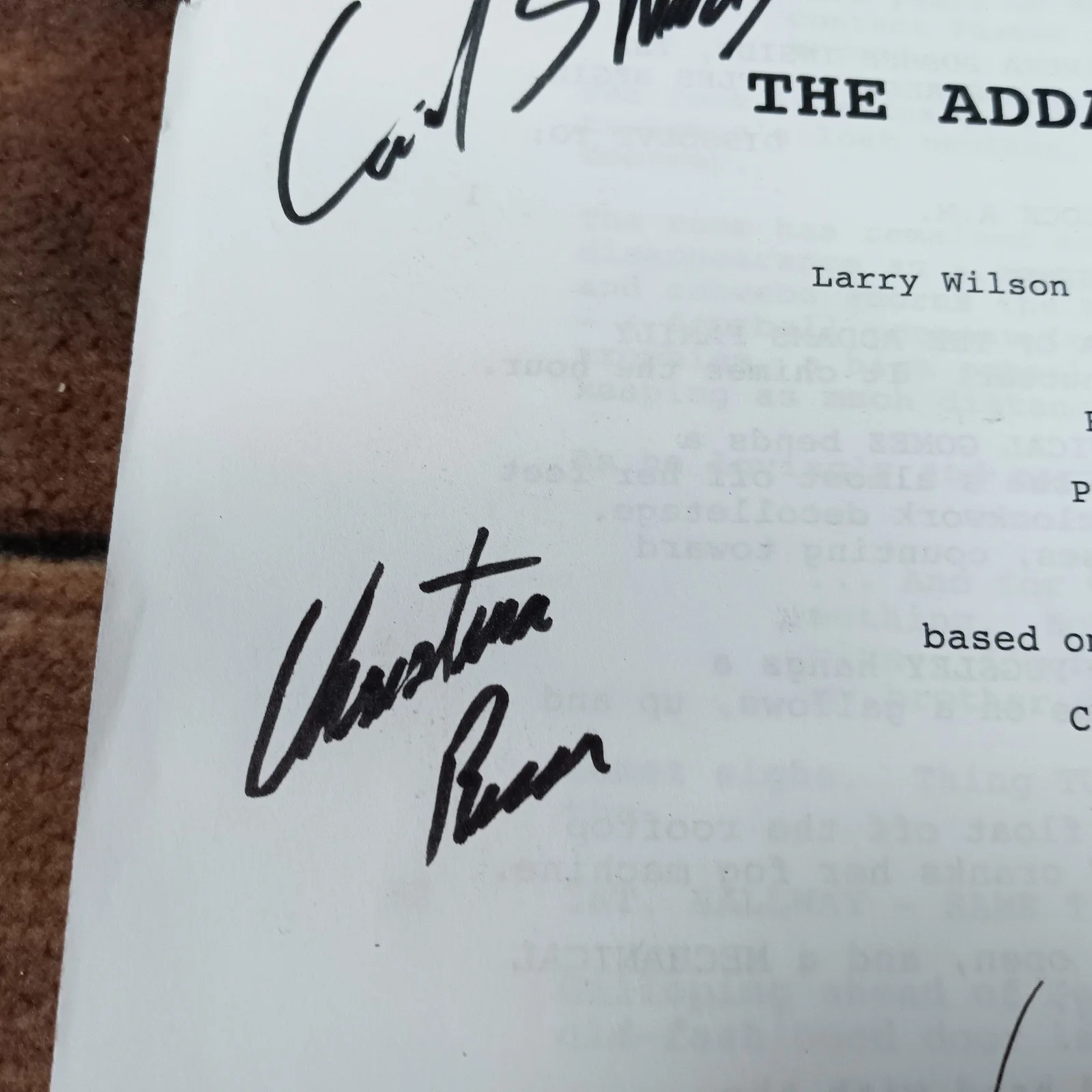 Addams Family Script Signed Autographed Christopher Lloyd Christina Ricci, image 4