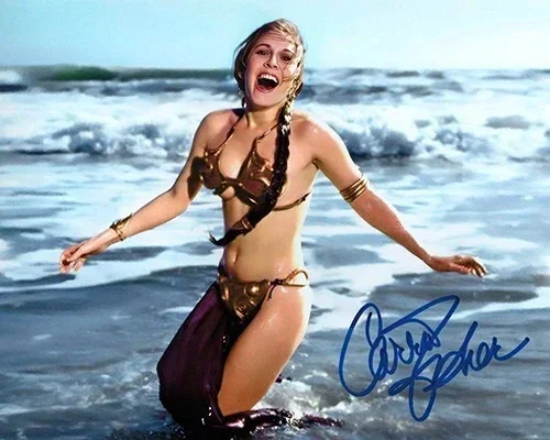 CARRIE FISHER — STAR WARS CARRIE FISHER 8.5X11 SIGNED PHOTO PRINCESS LEIA AUTOGRAPH POSTER