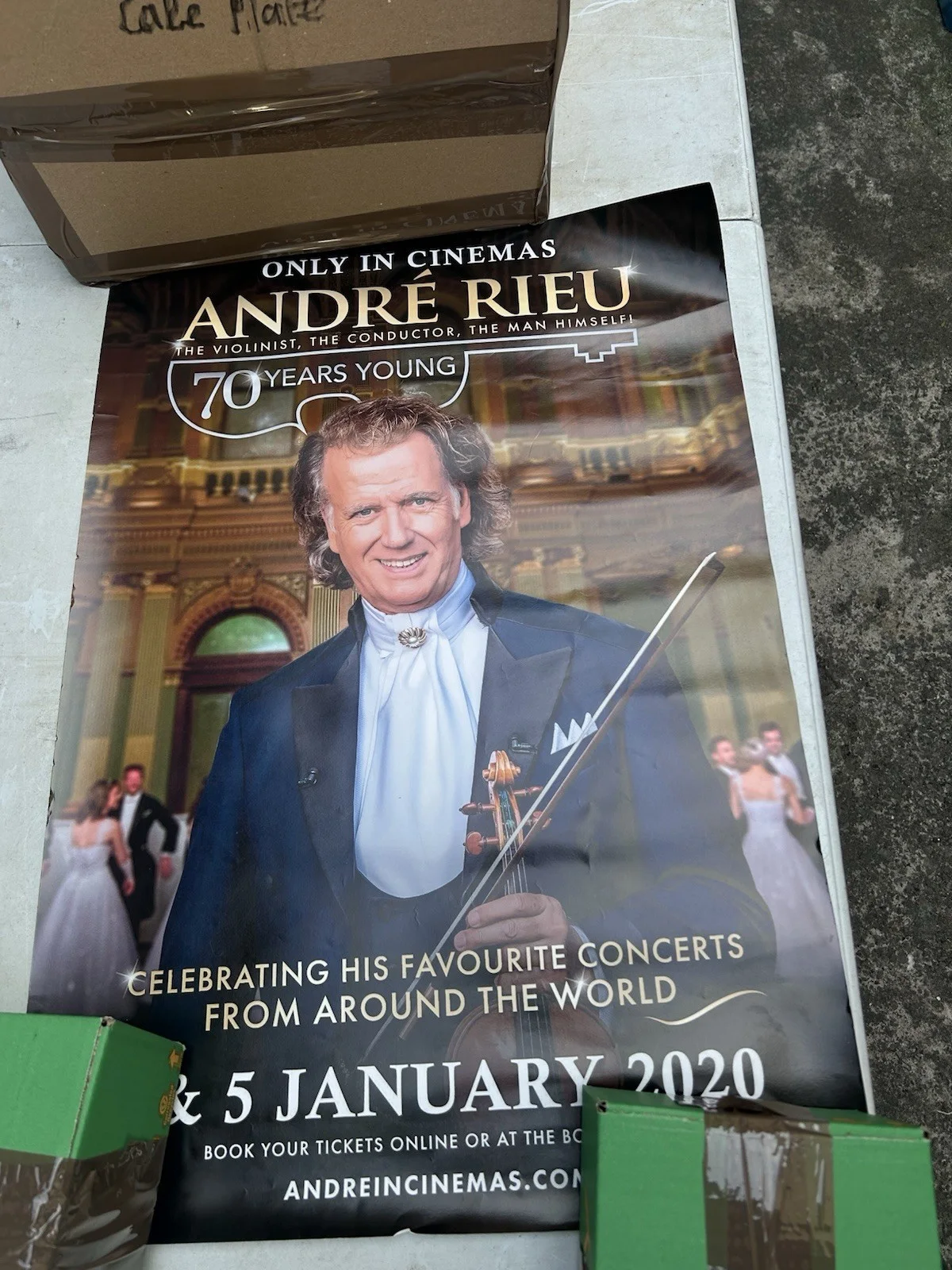 promotional poster for the André Rieu: 70 Years Young cinematic concert event, изображение 2