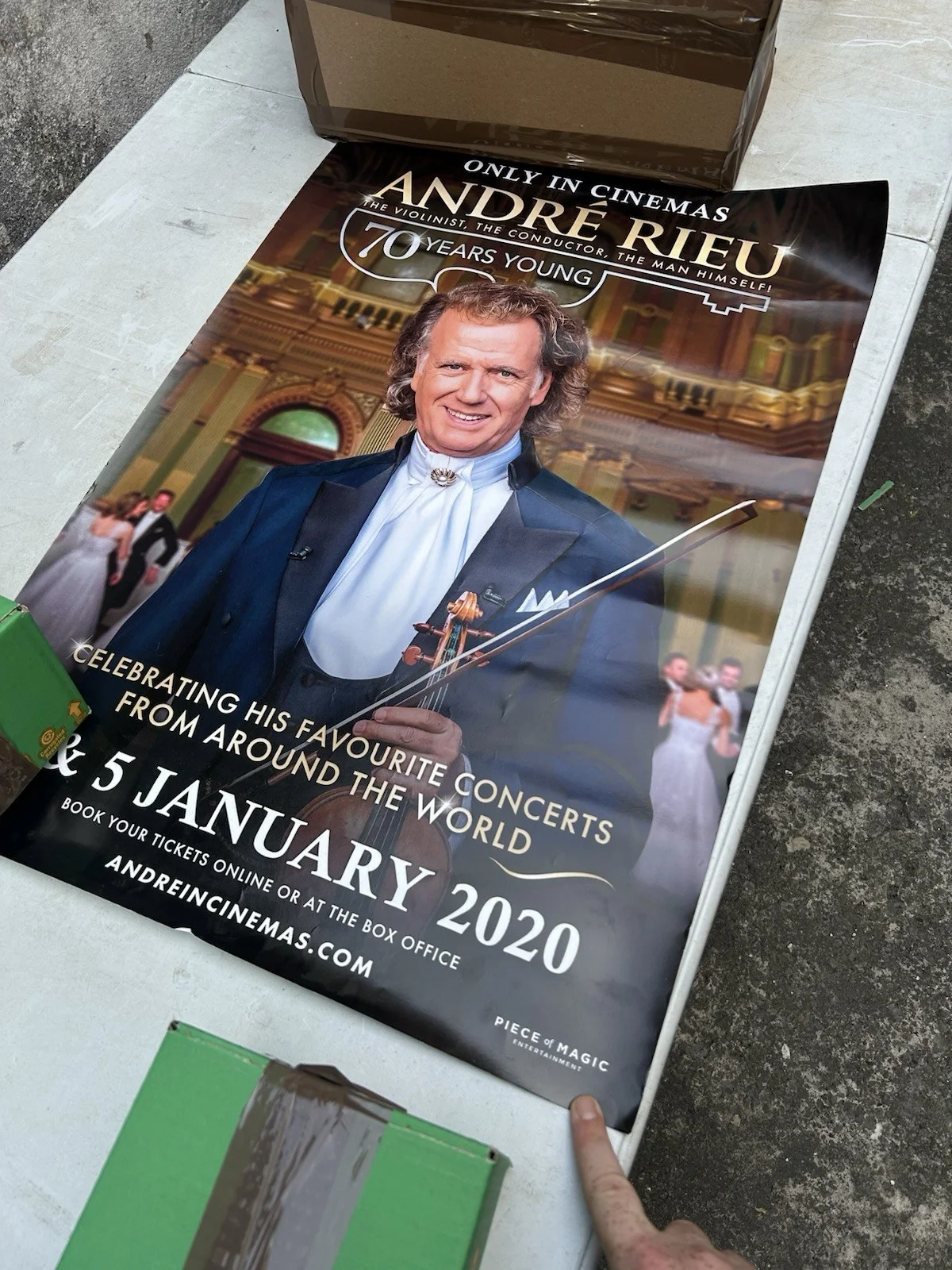 promotional poster for the André Rieu: 70 Years Young cinematic concert event, изображение 3