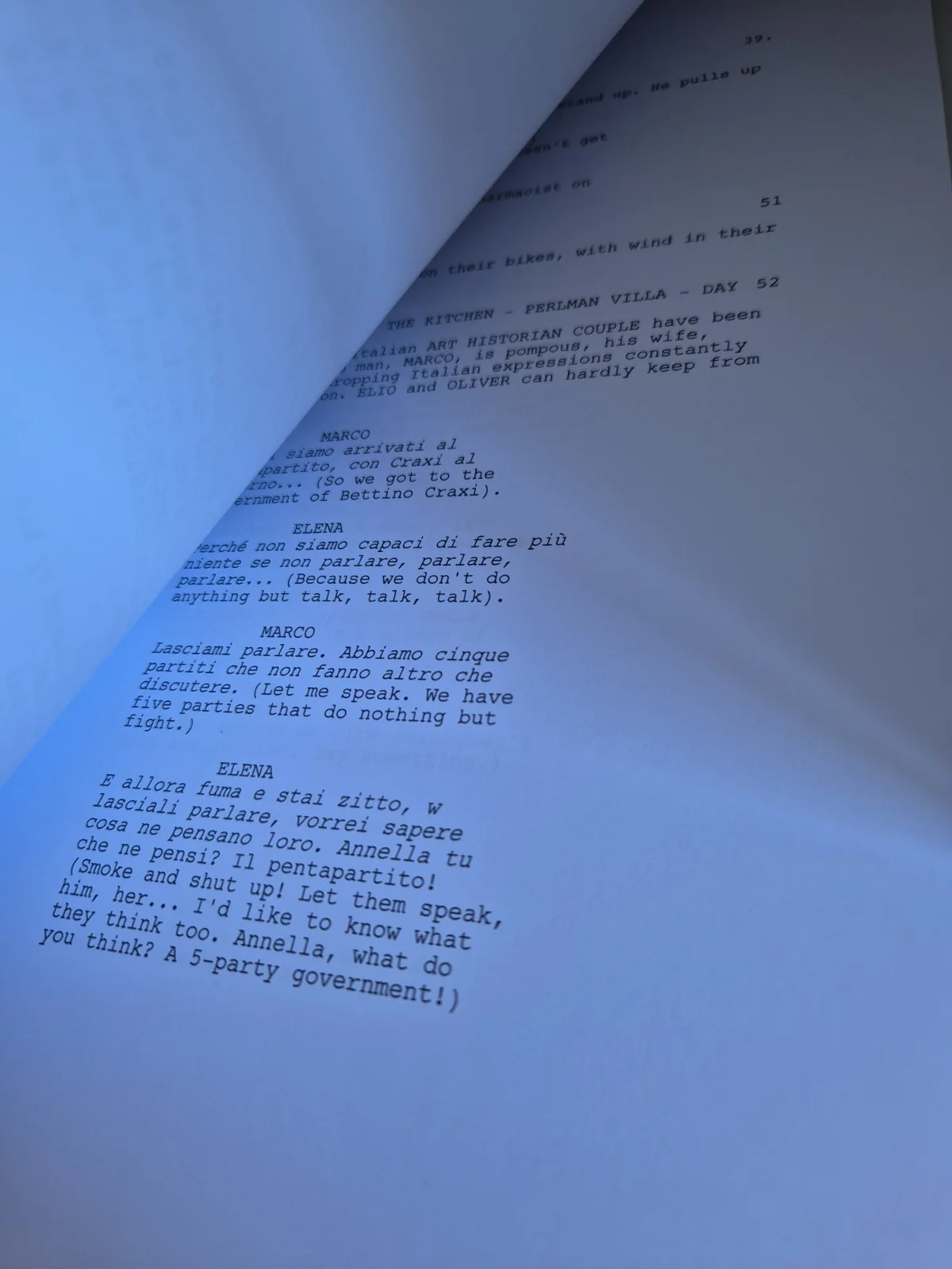 Call Me By Your Name Script Screenplay, image 2