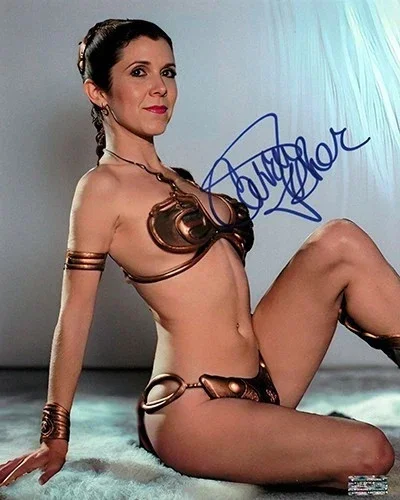 CARRIE FISHER — STAR WARS CARRIE FISHER 8.5X11 SIGNED PHOTO PRINCESS LEIA AUTOGRAPH POSTER