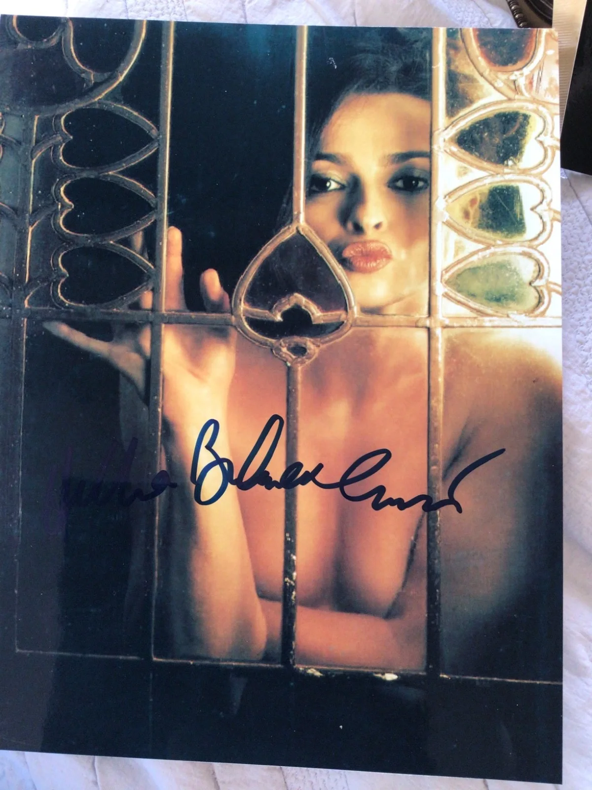 Helena bonham Carter autographed photo Maxim mag authenticated cert. Included, изображение 3