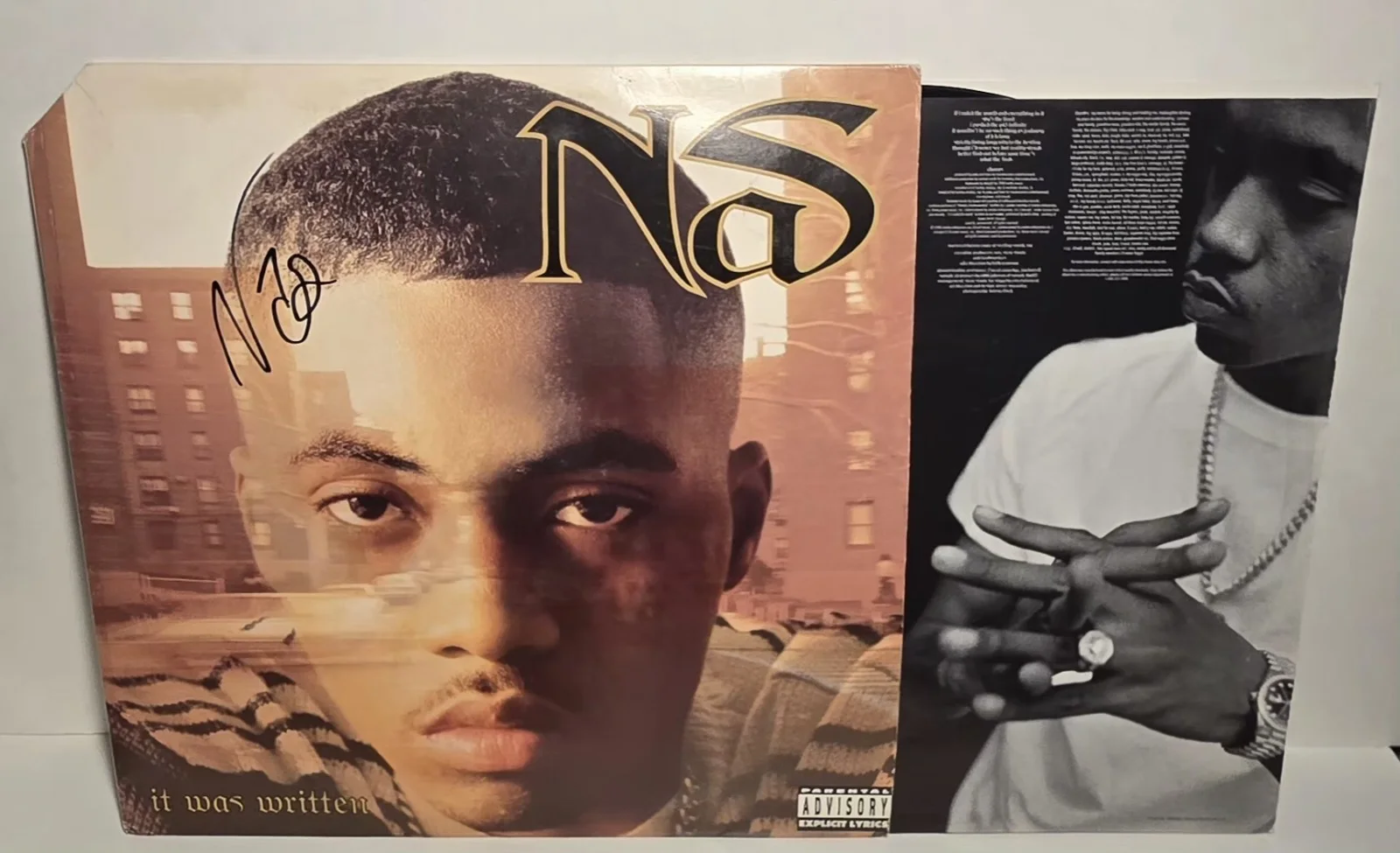 RARE NAS IT WAS WRITTEN SIGNED Vinyl LP Album Music Autographed, изображение 2