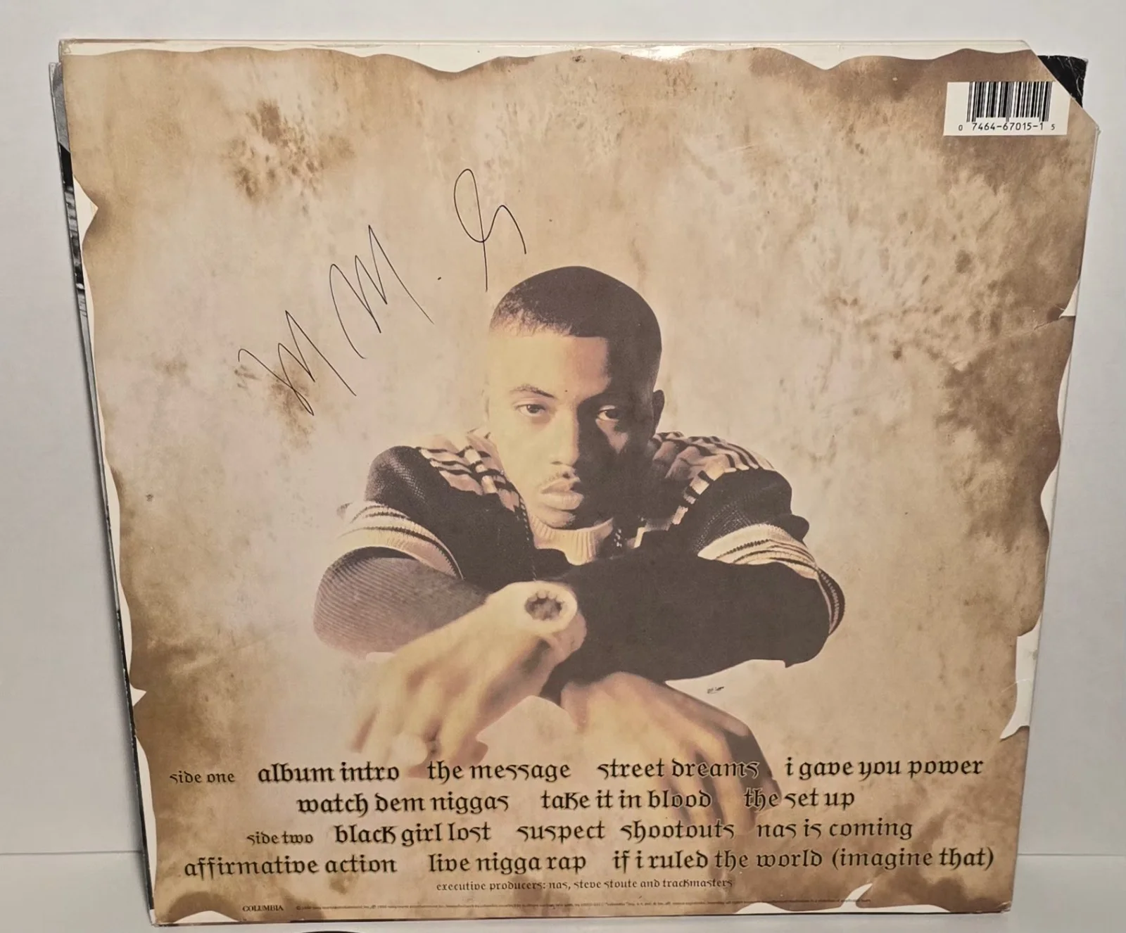 RARE NAS IT WAS WRITTEN SIGNED Vinyl LP Album Music Autographed, изображение 4