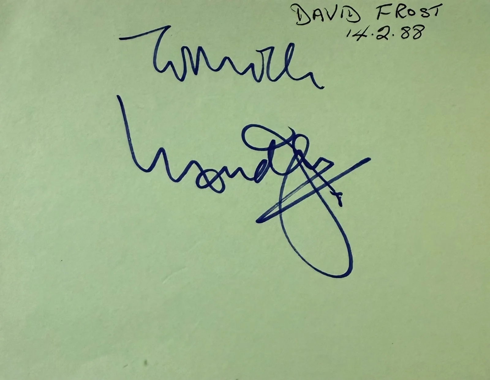David Frost — DAVID FROST Signed Autograph ALBUM PAGE 4x5 That Was the Week That Was TV HOST, изображение 3