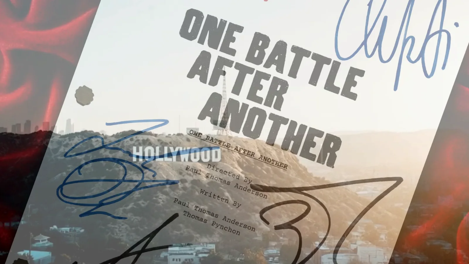 One Battle After Another, Signed Movie Prop Replica Script with Cast Autographs, image 3