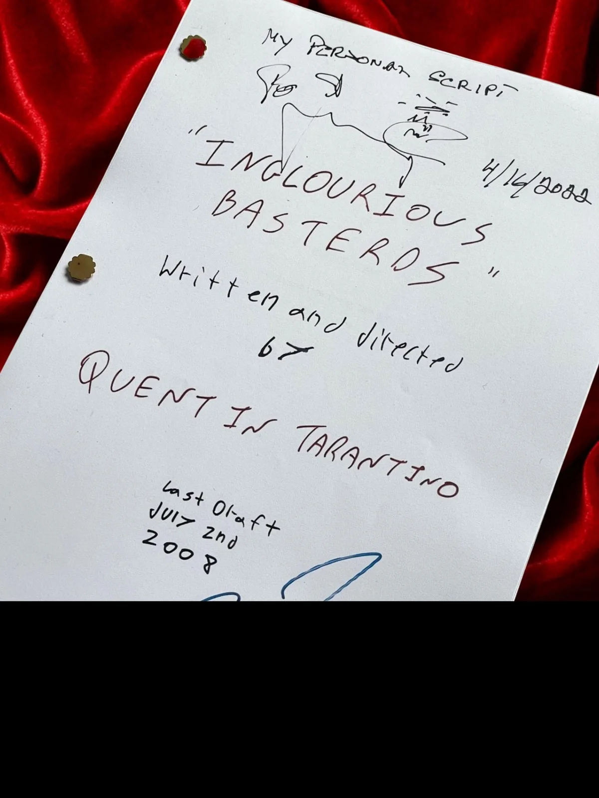 Inglourious Basterds, Signed Movie Script, Full Screenplay Framed Reproduction, image 5