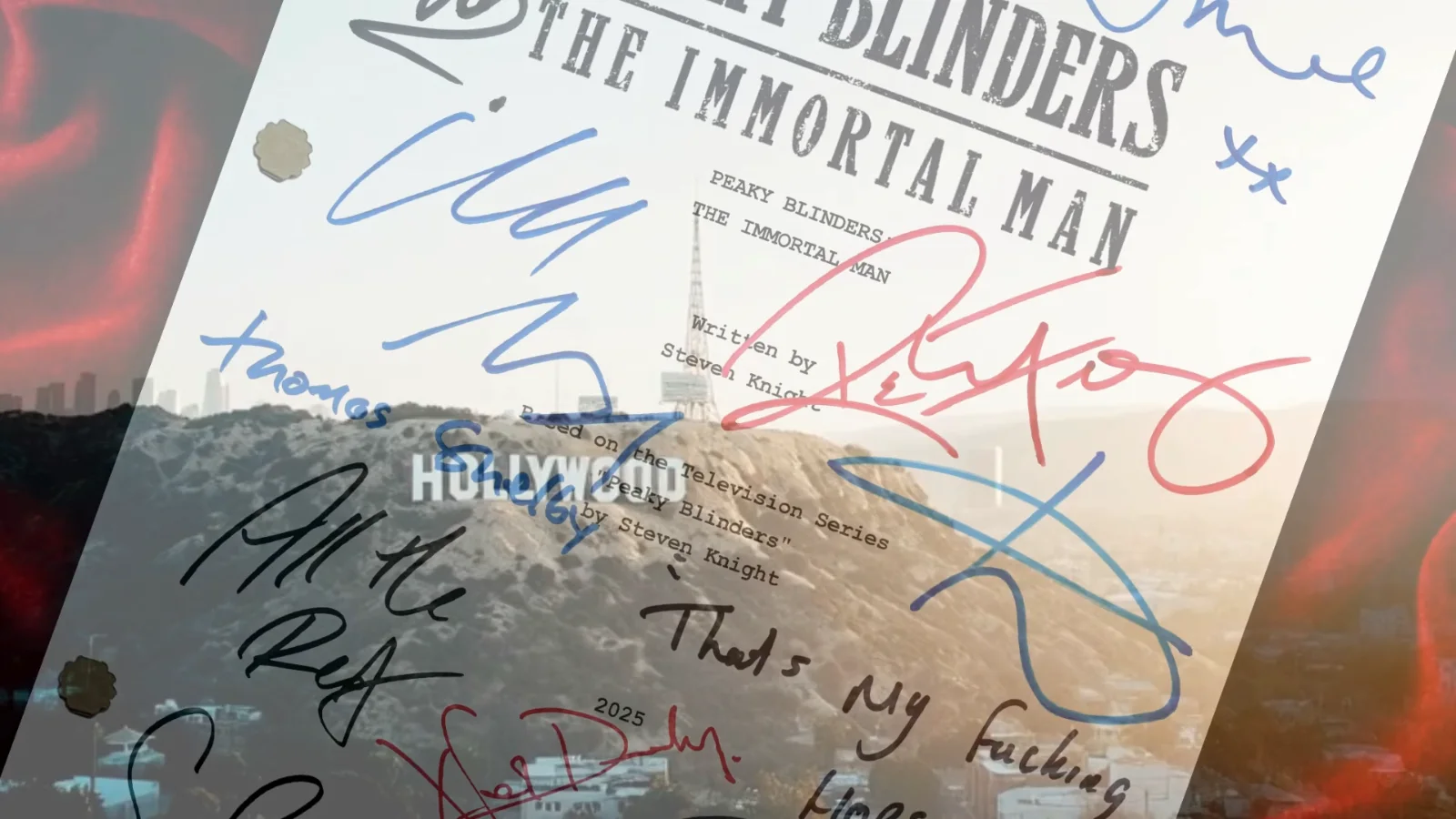 Peaky Blinders The Immortal Man Signed Movie Script Full Screenplay Reproduction, изображение 3
