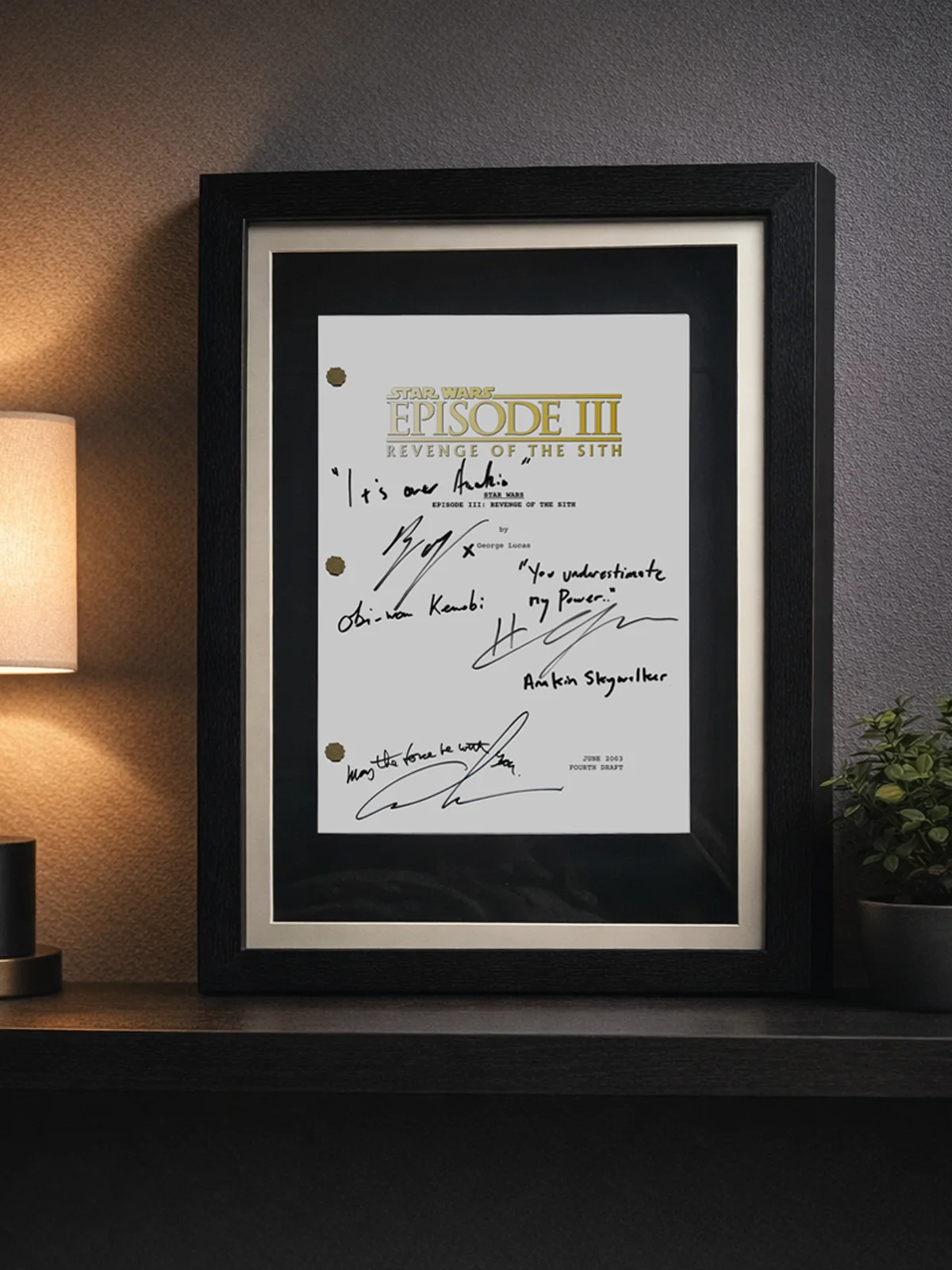 Revenge of The Sith, Star Wars Signed Movie Script, Full Screenplay Reproduction, image 4