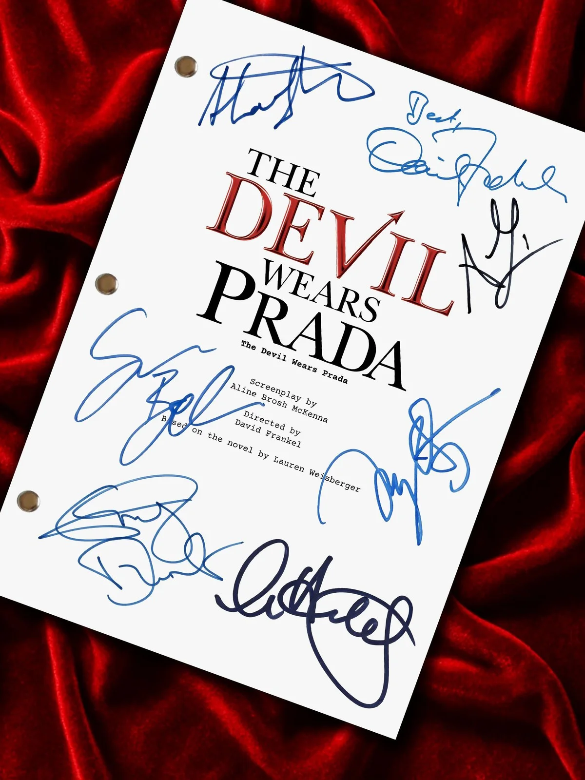 Devil Wears Prada, Signed Movie Script, Full Screenplay, Framed Reproduction, image 4