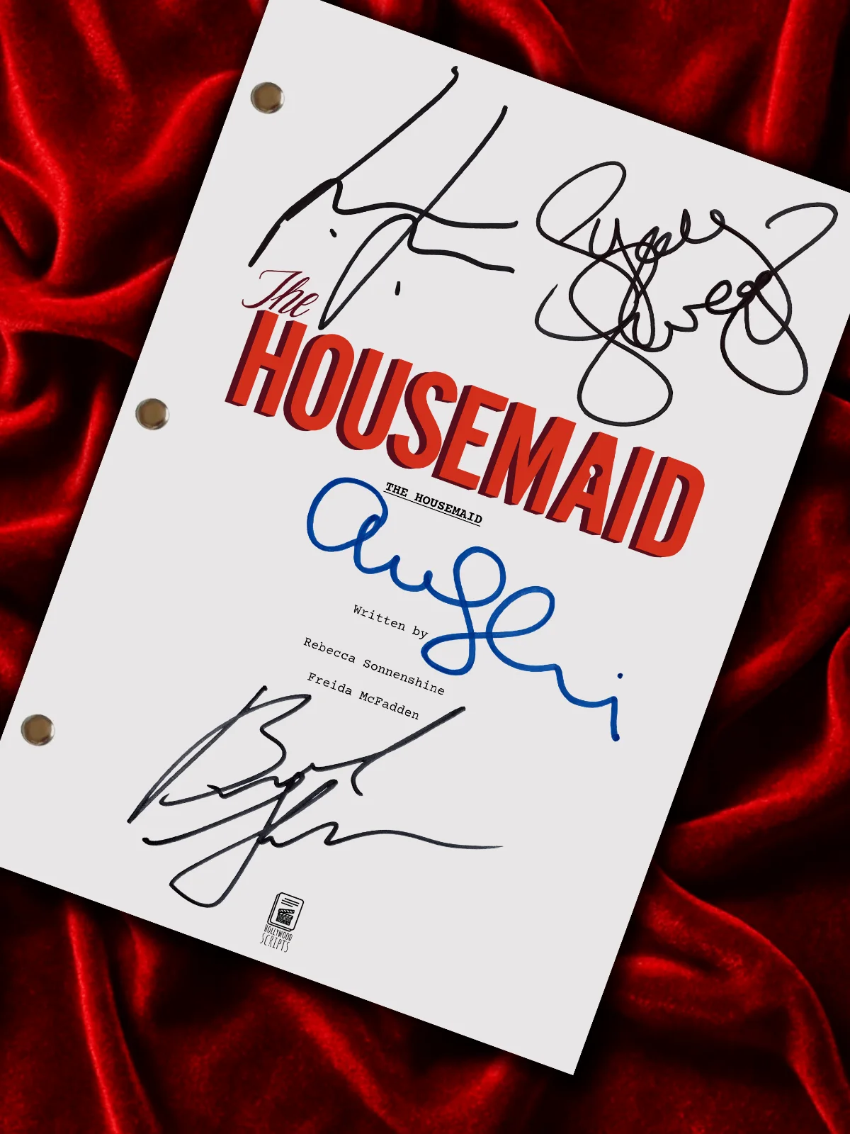 The Housemaid Signed Movie Script Full Screenplay Reproduction + Cast Autographs, изображение 2