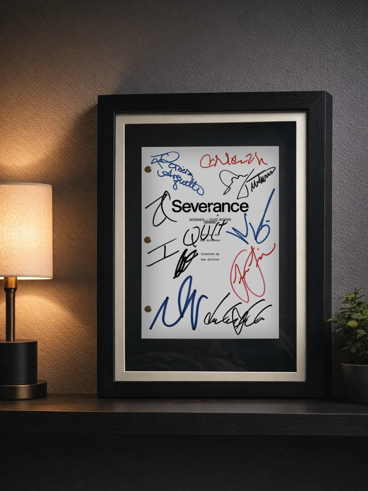 Severance, Signed Pilot TV Script with Cast Autographs, Movie Prop Reproduction, image 5
