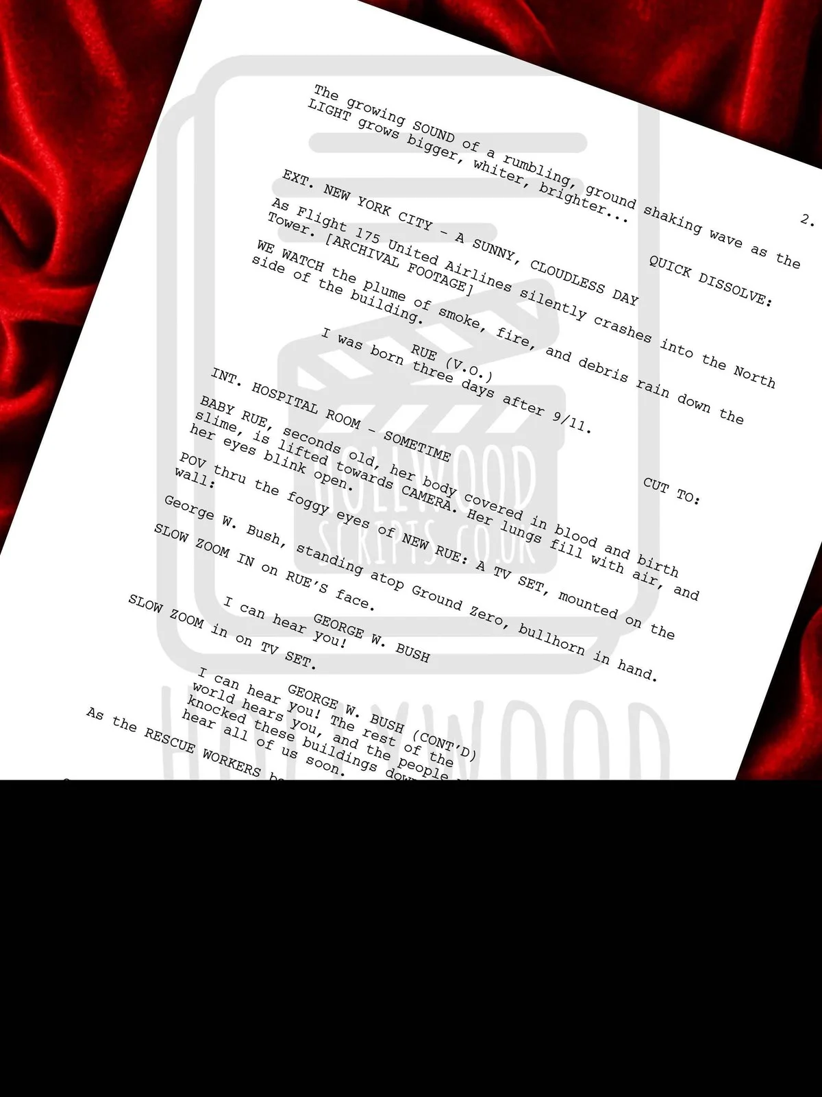 Euphoria Signed TV Show Pilot Script, Framed, Full Screen Play Reproduction, image 5