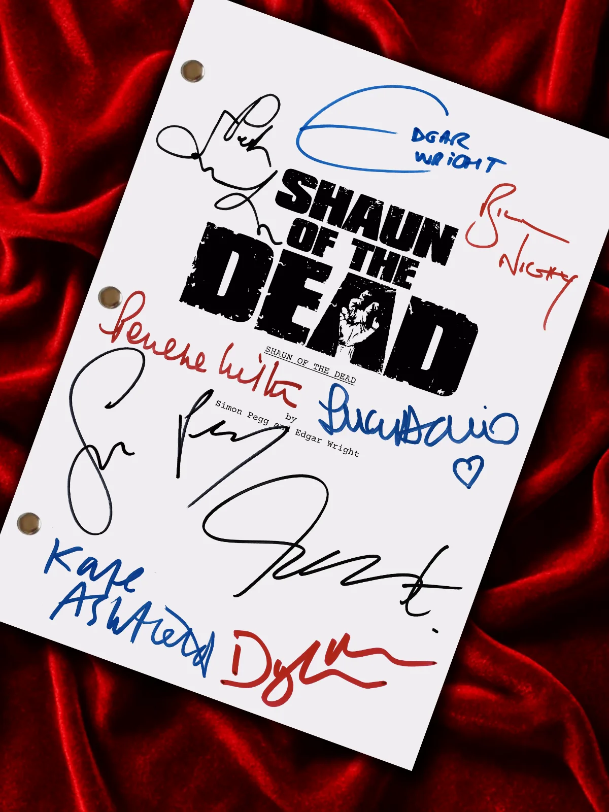 Shaun of the Dead, Signed Movie Script & Cast Autographs Ltd Edition Reprint, image 2