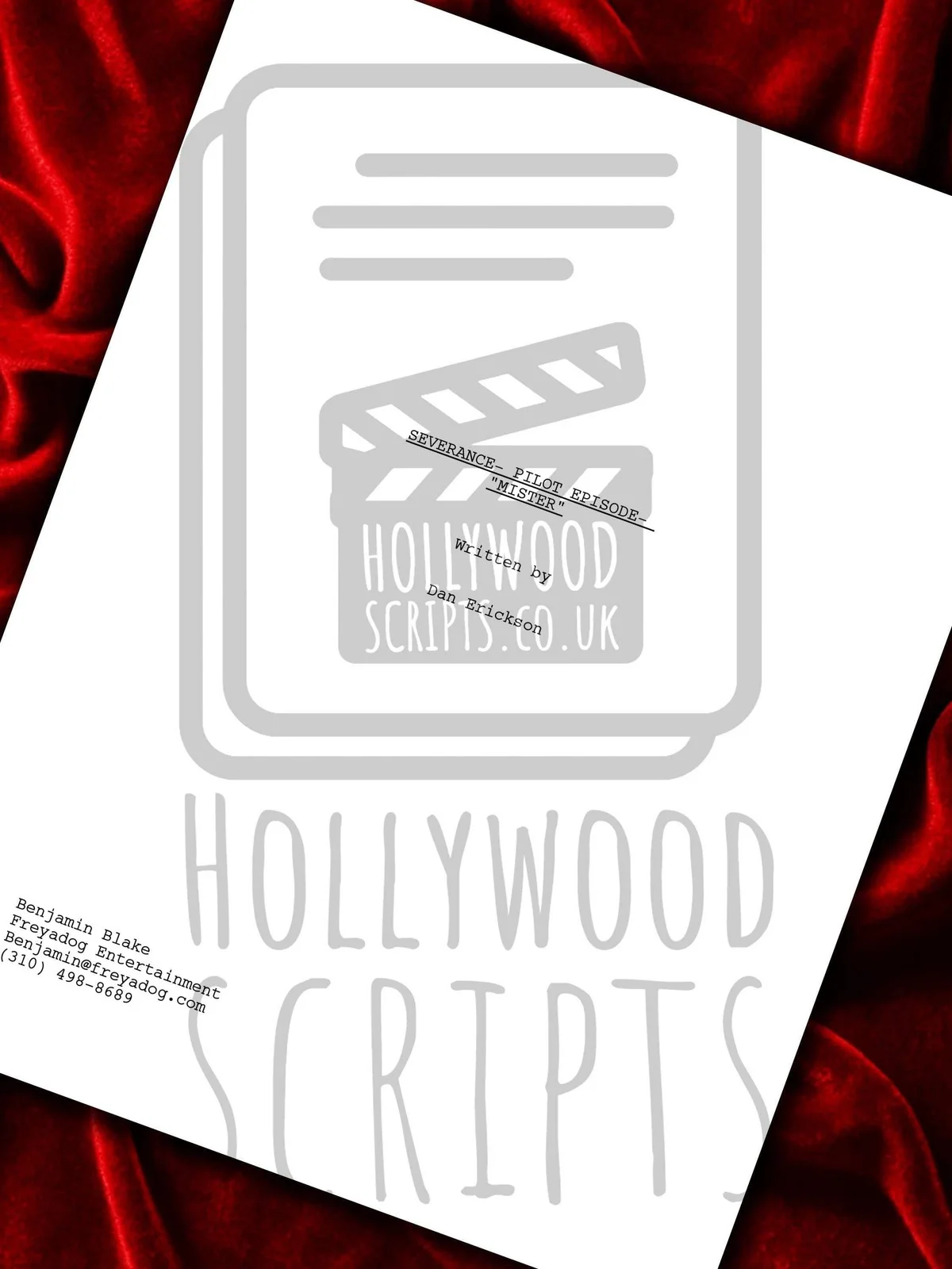 Severance, Signed Pilot TV Script with Cast Autographs, Movie Prop Replica, image 5