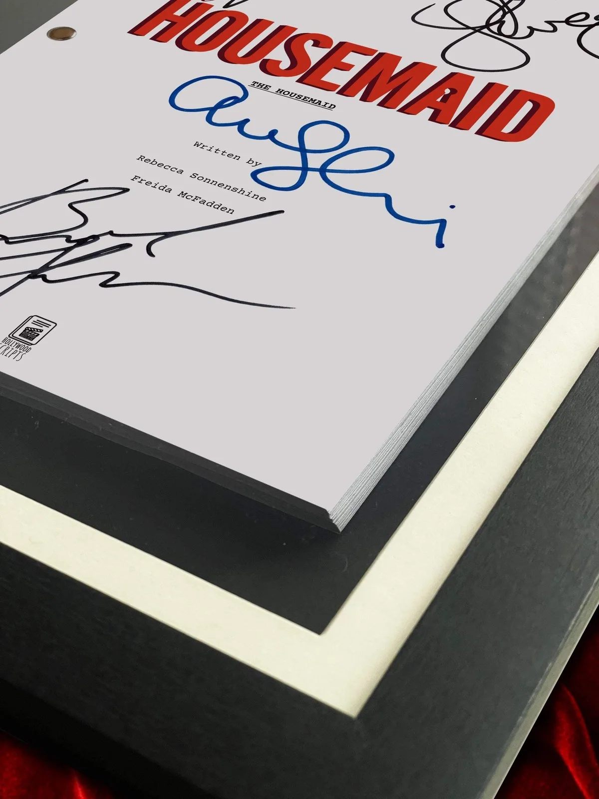 The Housemaid, Signed Movie Script, Full Screenplay Framed Reproduction + Cast, image 2