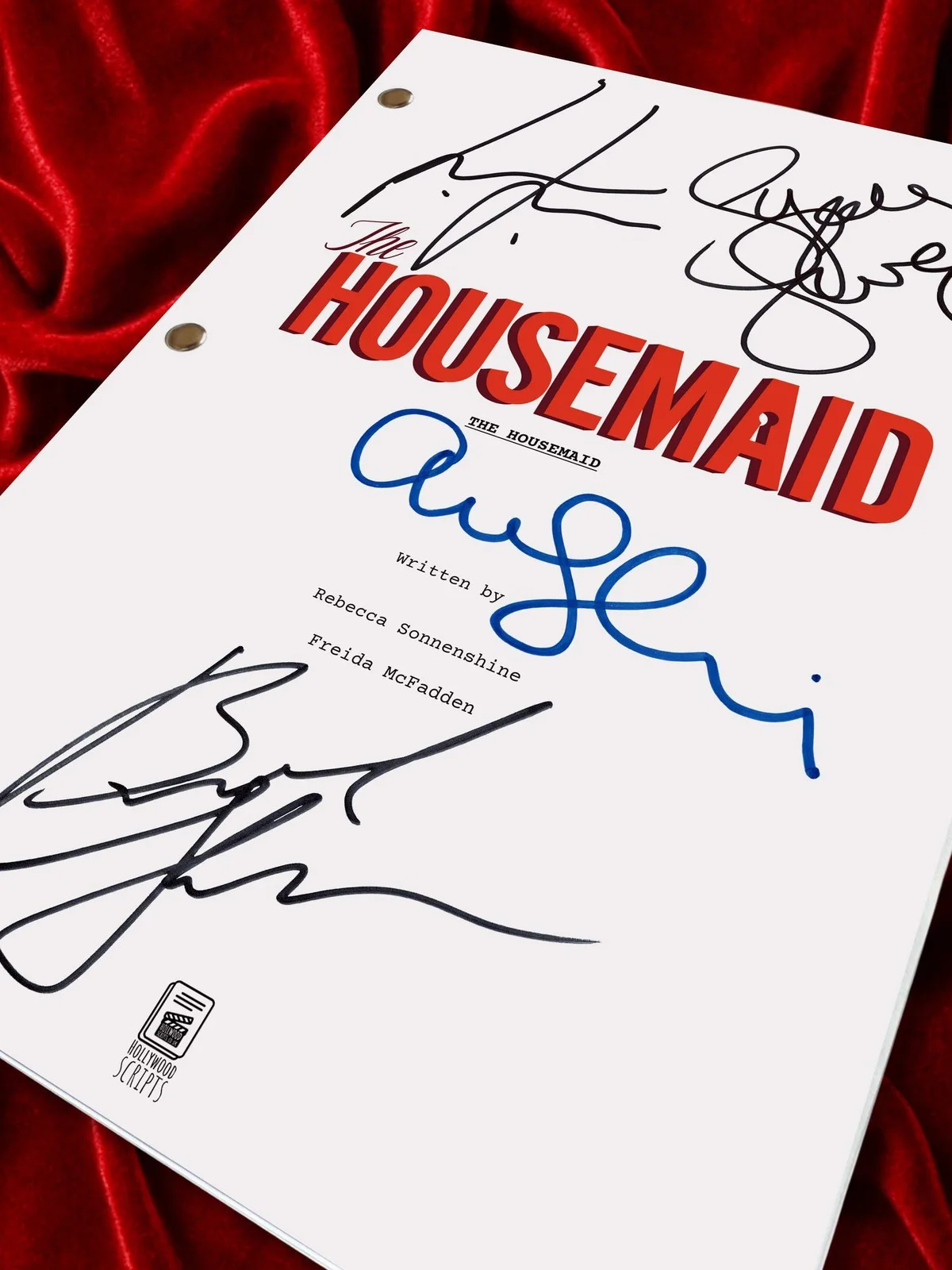 The Housemaid, Signed Movie Script, Full Screenplay Framed Reproduction + Cast, image 3