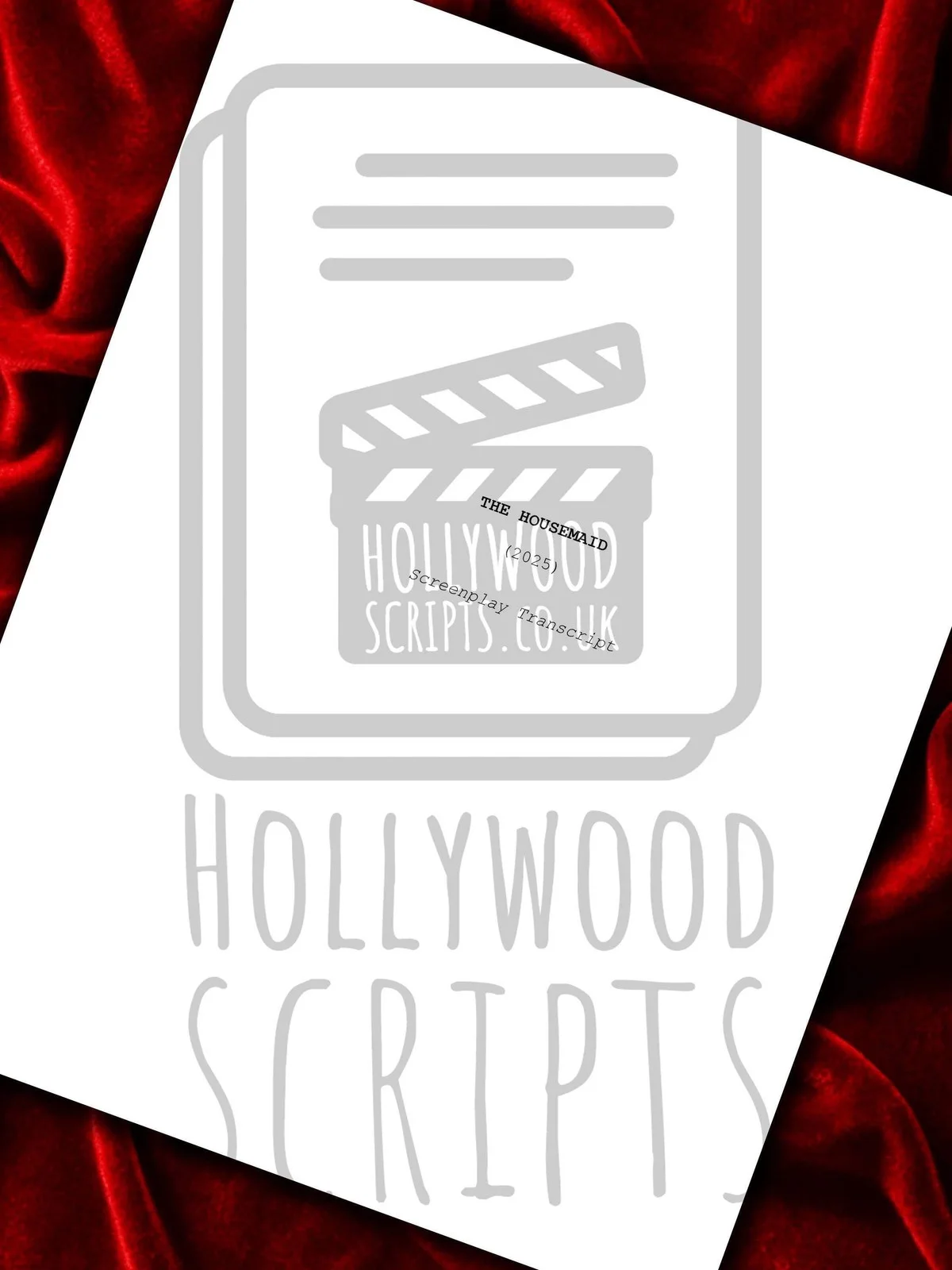 The Housemaid, Signed Movie Script, Full Screenplay Framed Reproduction + Cast, image 4