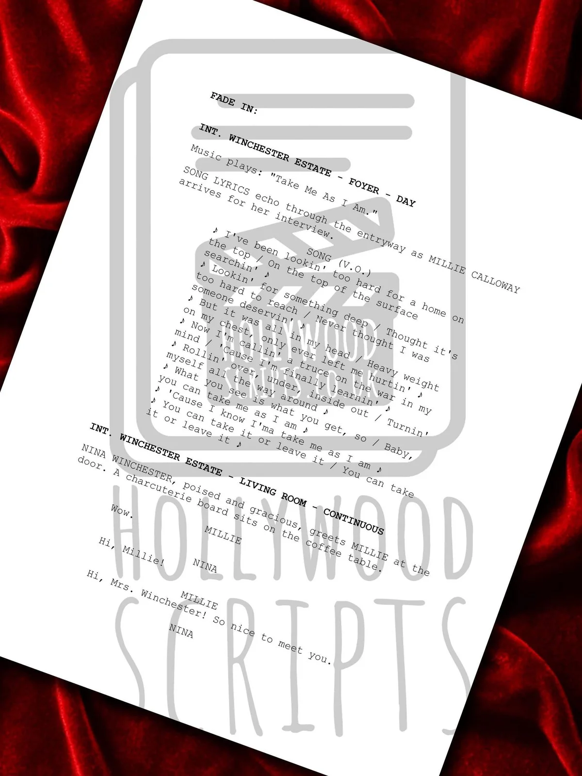 The Housemaid, Signed Movie Script, Full Screenplay Framed Reproduction + Cast, image 5