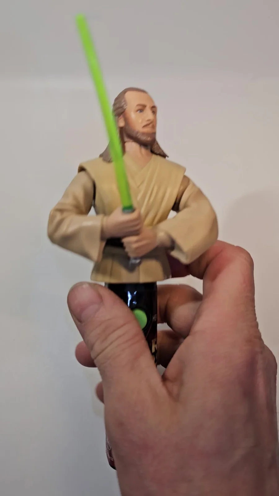 Star Wars Episode 1 Qui Gon Jinn Duelling Action! Spin Pop Candy 1999 Hasbro, изображение 2