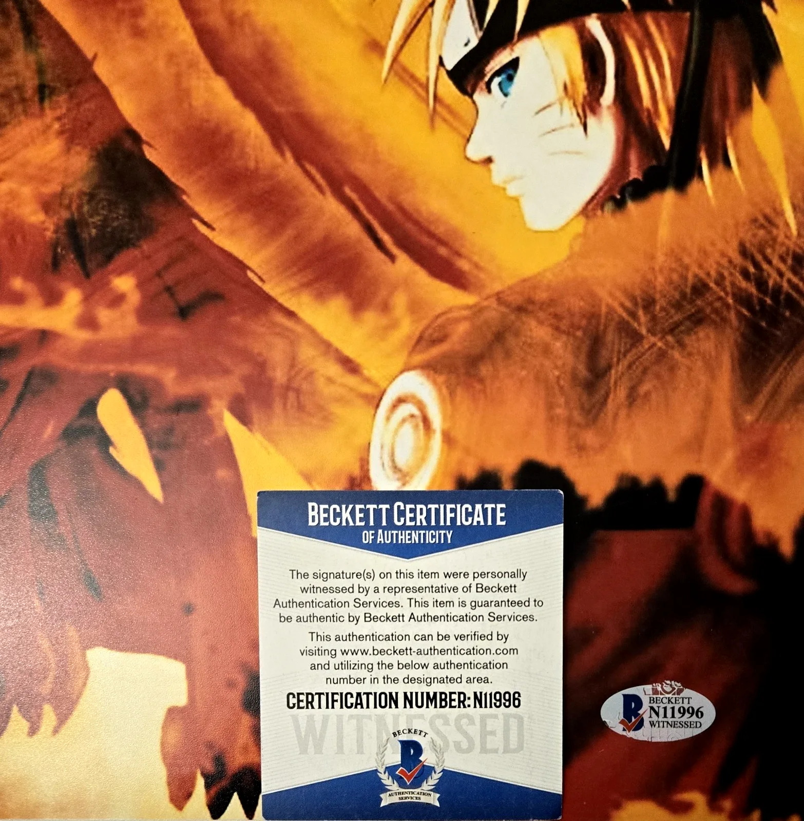 MAILE FLANAGAN — Maile Flanagan Signed Photo Naruto Autograph Anime Boruto 11x14 JSA COA 335, image 2