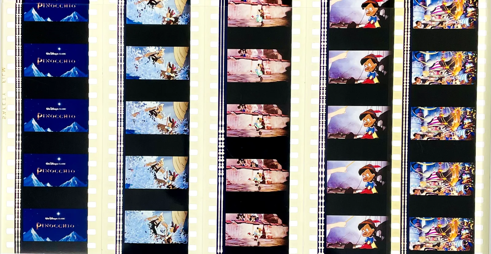 Walt Disney's Pinocchio 1940 Rare Unmounted 35mm Film Cells - Remastered Edition, изображение 4