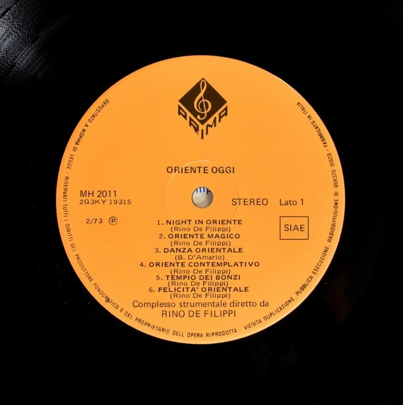 Rino De Filippi - Oriente Oggi (LP) 1973 Italian Original, image 3