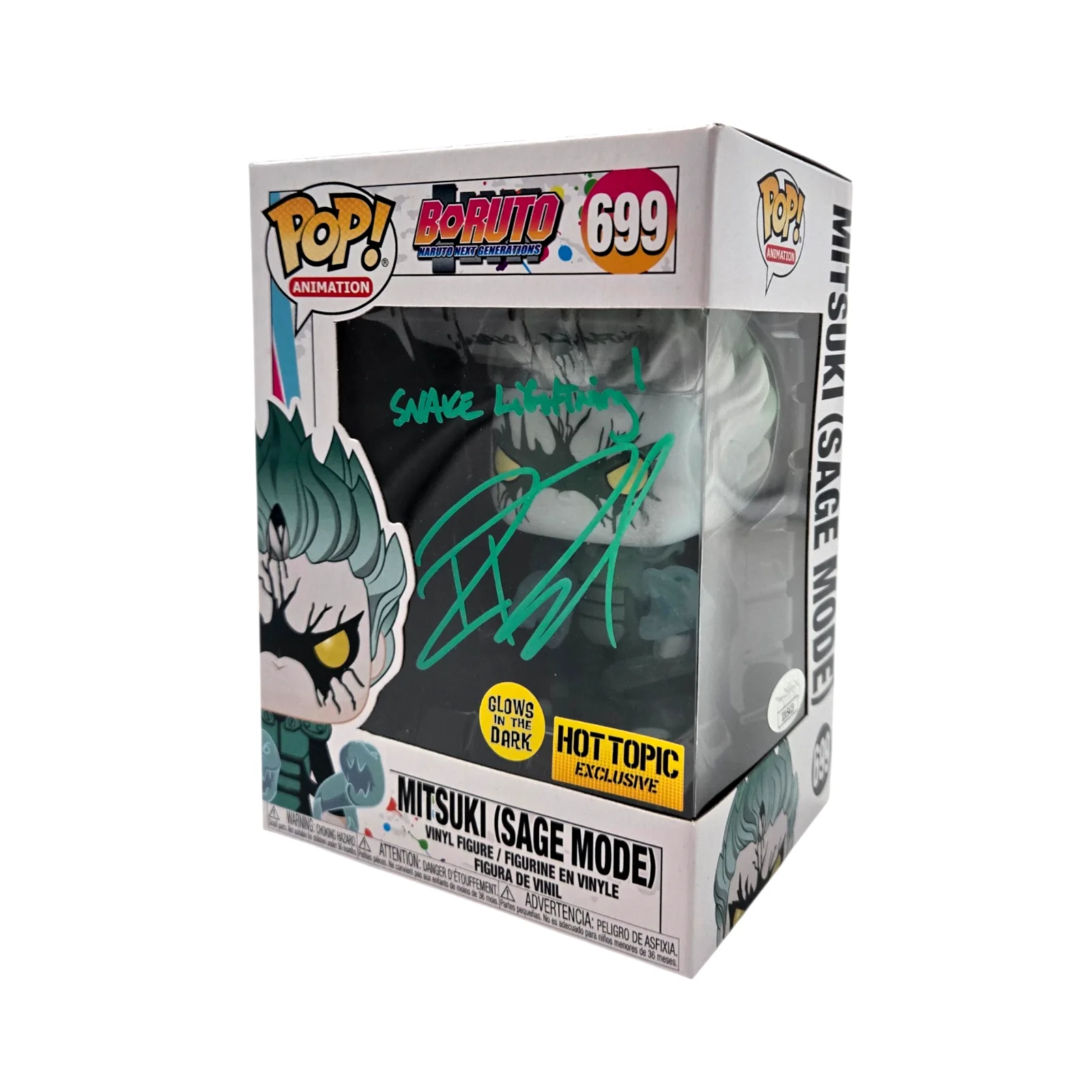Robbie Daymond — Robbie Daymond Signed Funko Pop #699 Mitsuki Sage Mode Boruto Autograph JSA 423