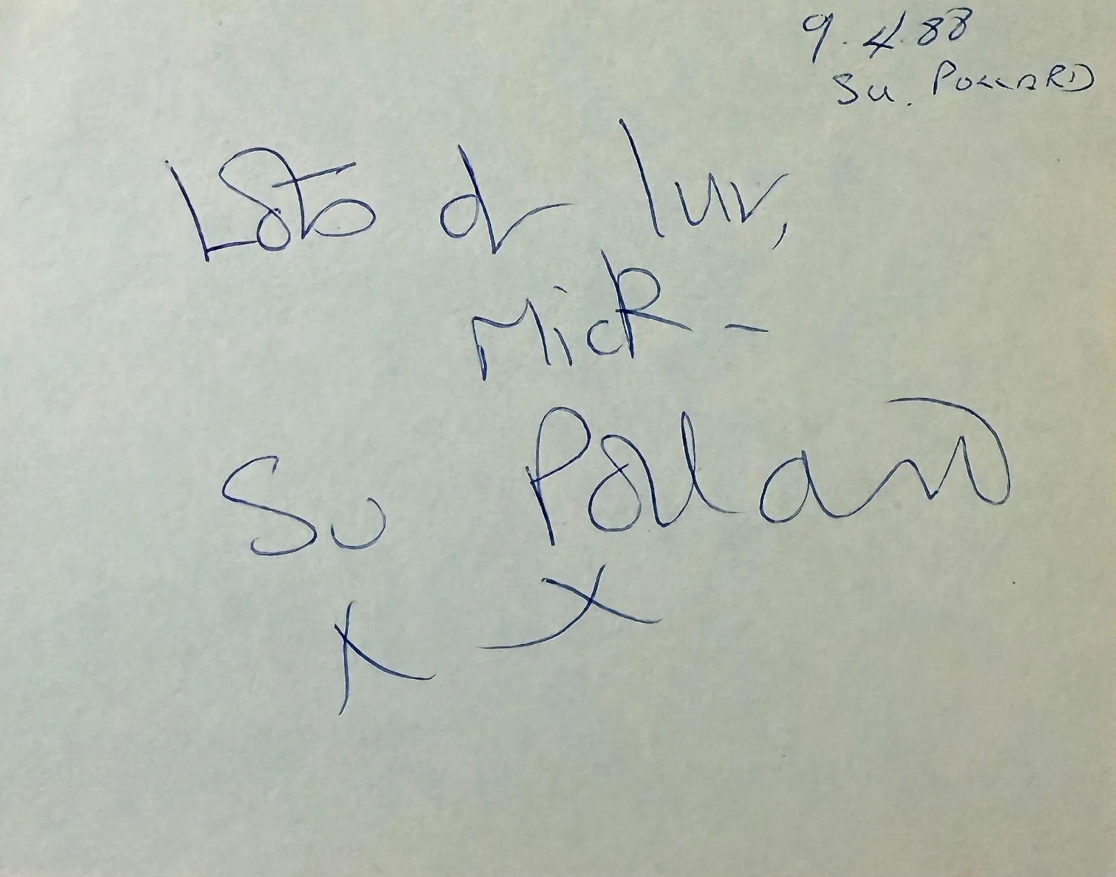 Su Pollard — SU POLLARD Signed Autographed 4"x 5" ALBUM PAGE BRITISH SINGER Hi-de-Hi! ACTRESS, изображение 3