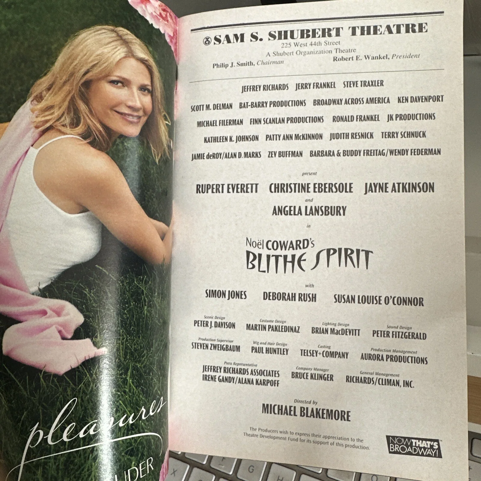 Angela Lansbury, Rupert Everett, Christine Ebersole — Angela Lansbury, Rupert Everett,Christine Ebersole Signed Blithe Spirit Playbill, image 2
