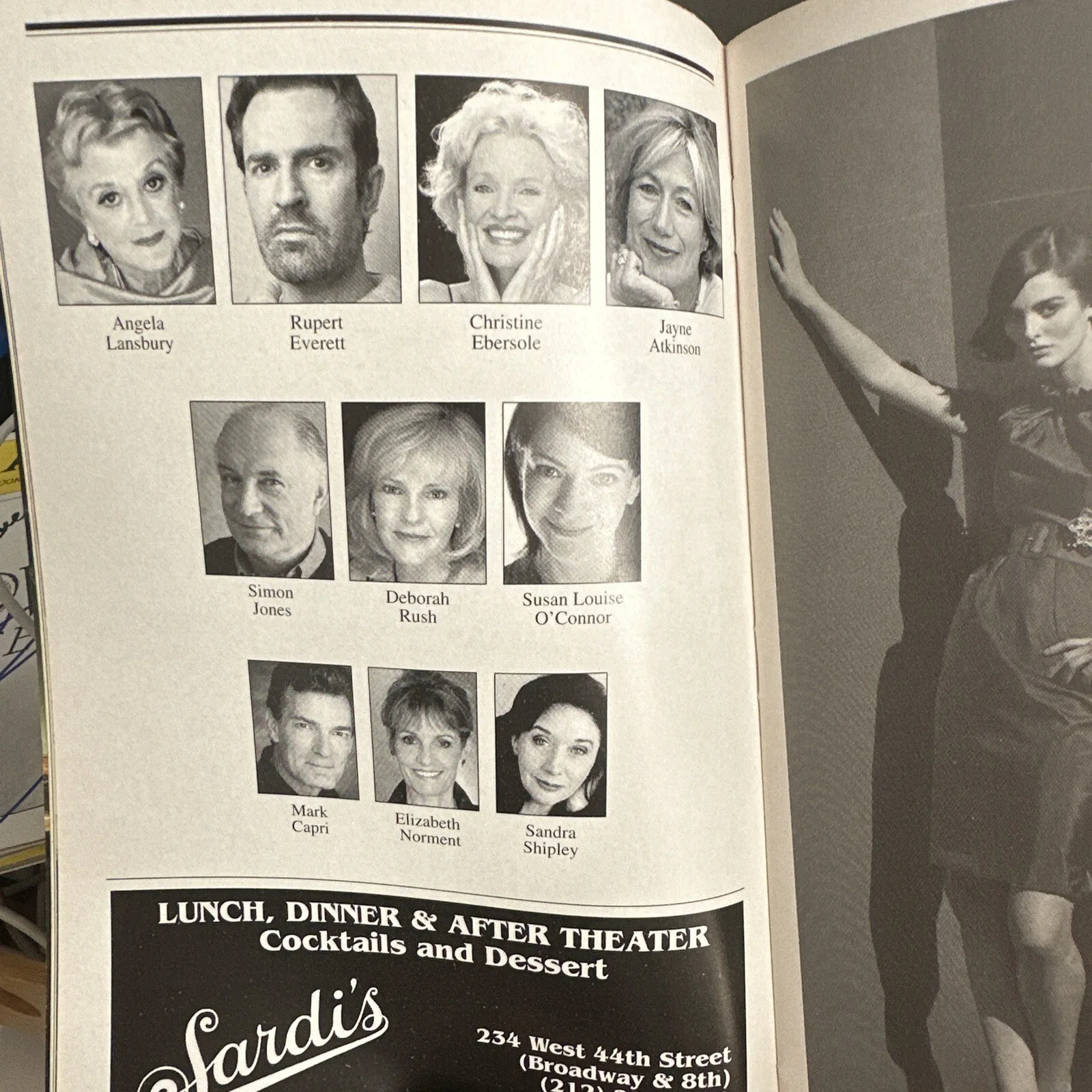 Angela Lansbury, Rupert Everett, Christine Ebersole — Angela Lansbury, Rupert Everett,Christine Ebersole Signed Blithe Spirit Playbill, image 3