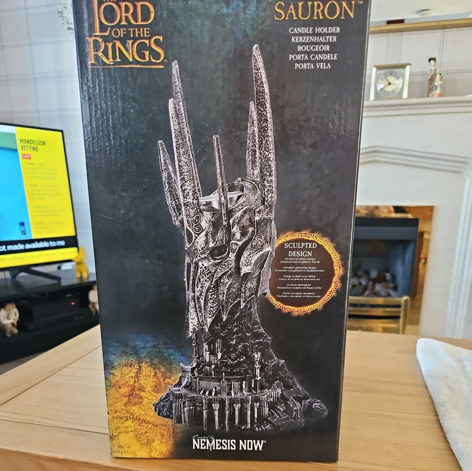 Lord of the Rings Sauron Tea Light Holder 33cm by Nemesis Now Brand New, изображение 2