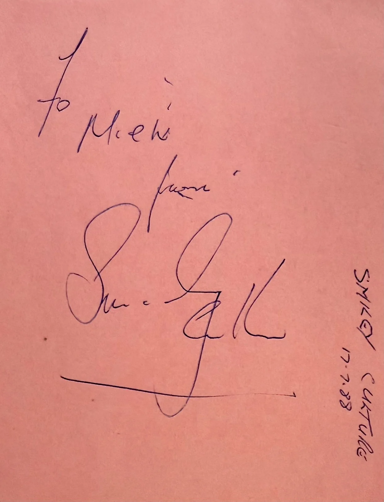 SMILEY CULTURE Signed Autographed 4"x 5" ALBUM PAGE BRITISH Reggae Singer & DJ, изображение 3