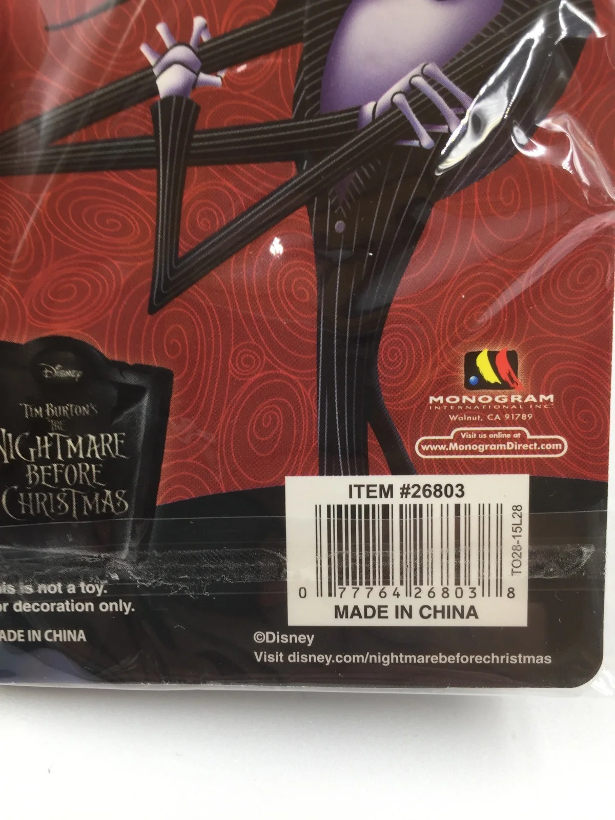 Nightmare Before Christmas 3D Keyring • Keychain • Officially Licensed • New, image 3