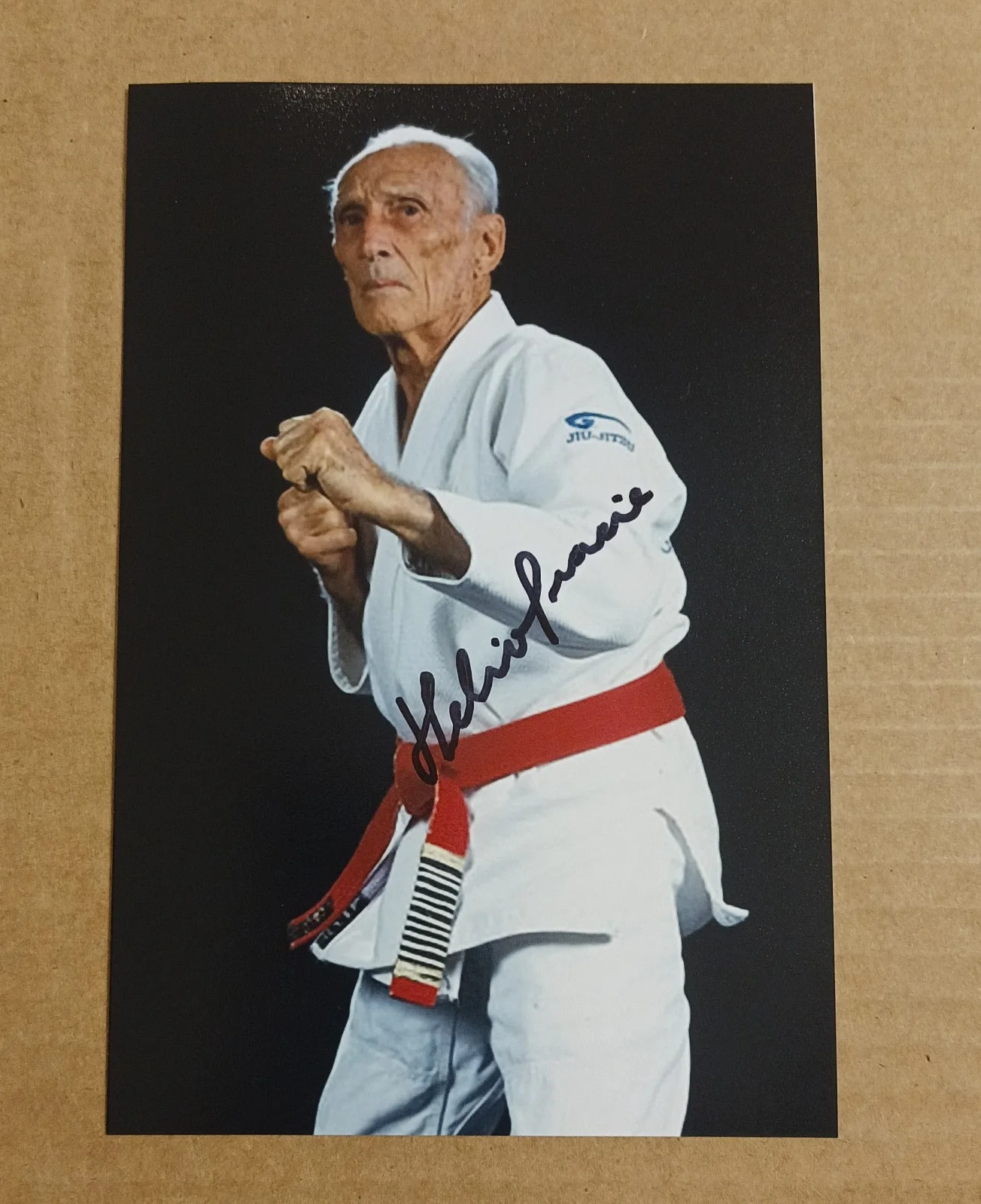 Helio — AUTHENTIC Helio Gracie signed auto 4x6 inches photo RARE UFC MMA BJJ WWE WWF, изображение 3