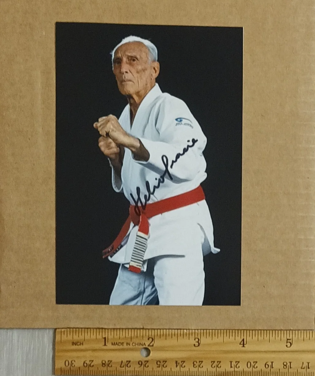 Helio — AUTHENTIC Helio Gracie signed auto 4x6 inches photo RARE UFC MMA BJJ WWE WWF, изображение 4