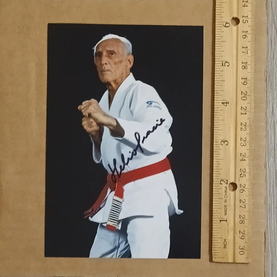 Helio — AUTHENTIC Helio Gracie signed auto 4x6 inches photo RARE UFC MMA BJJ WWE WWF, изображение 5