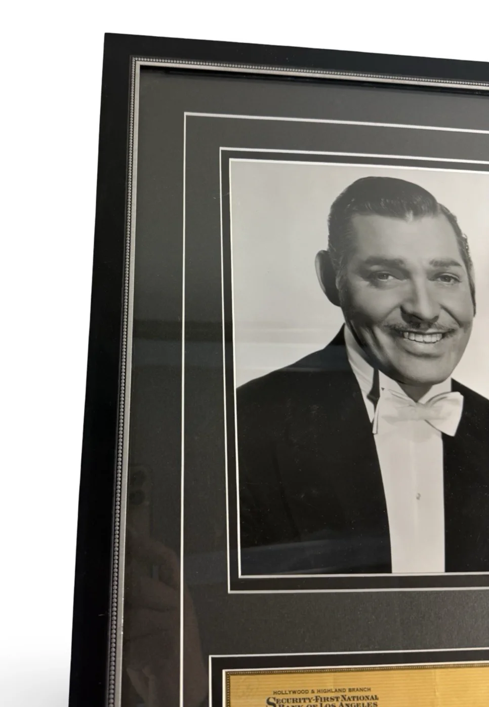 Clark Gable Signed/Autographed Bank Check with Photo Framed, image 2